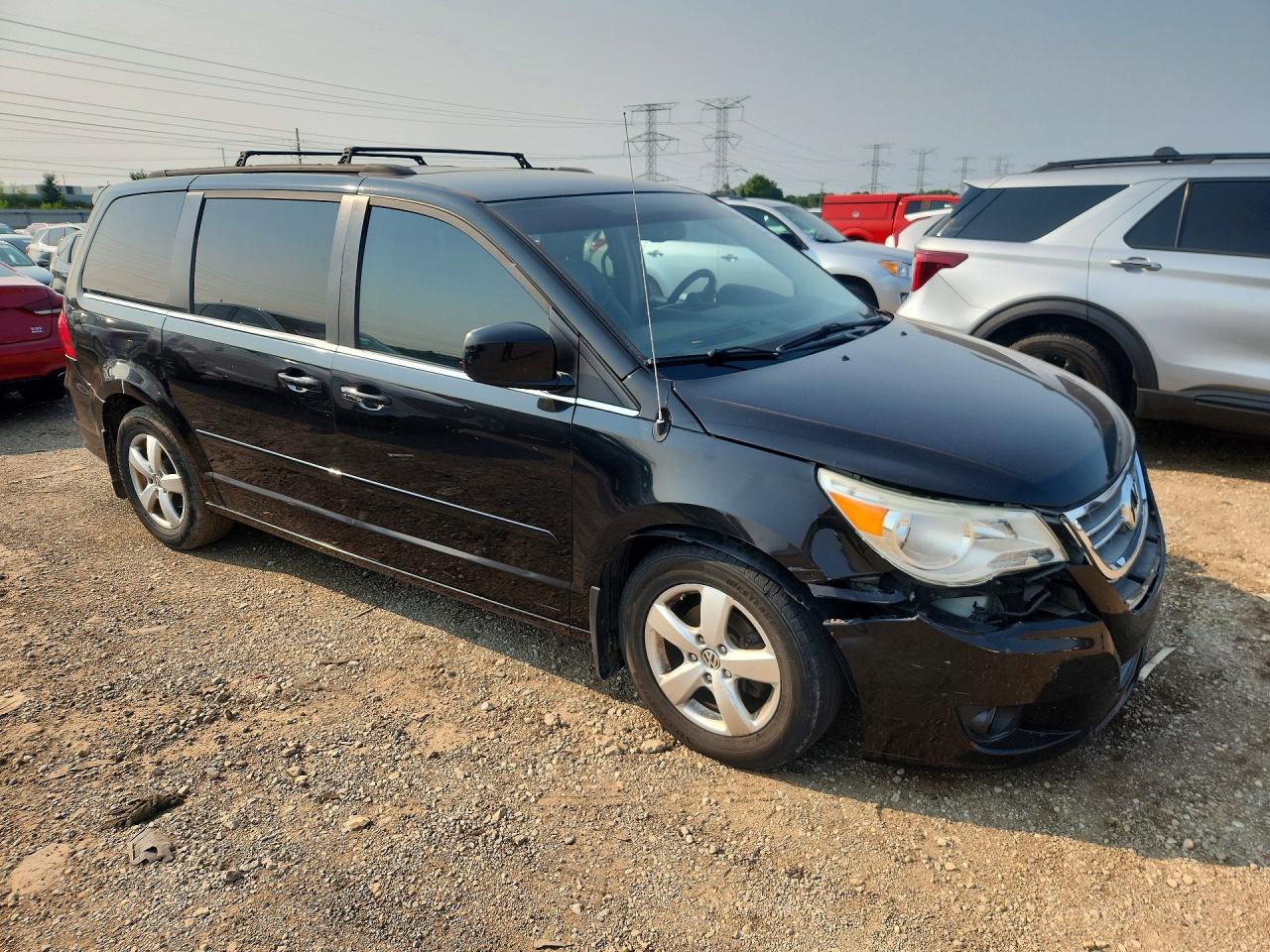 2011 Volkswagen Routan Se Black vin: 2V4RW3DG9BR670806