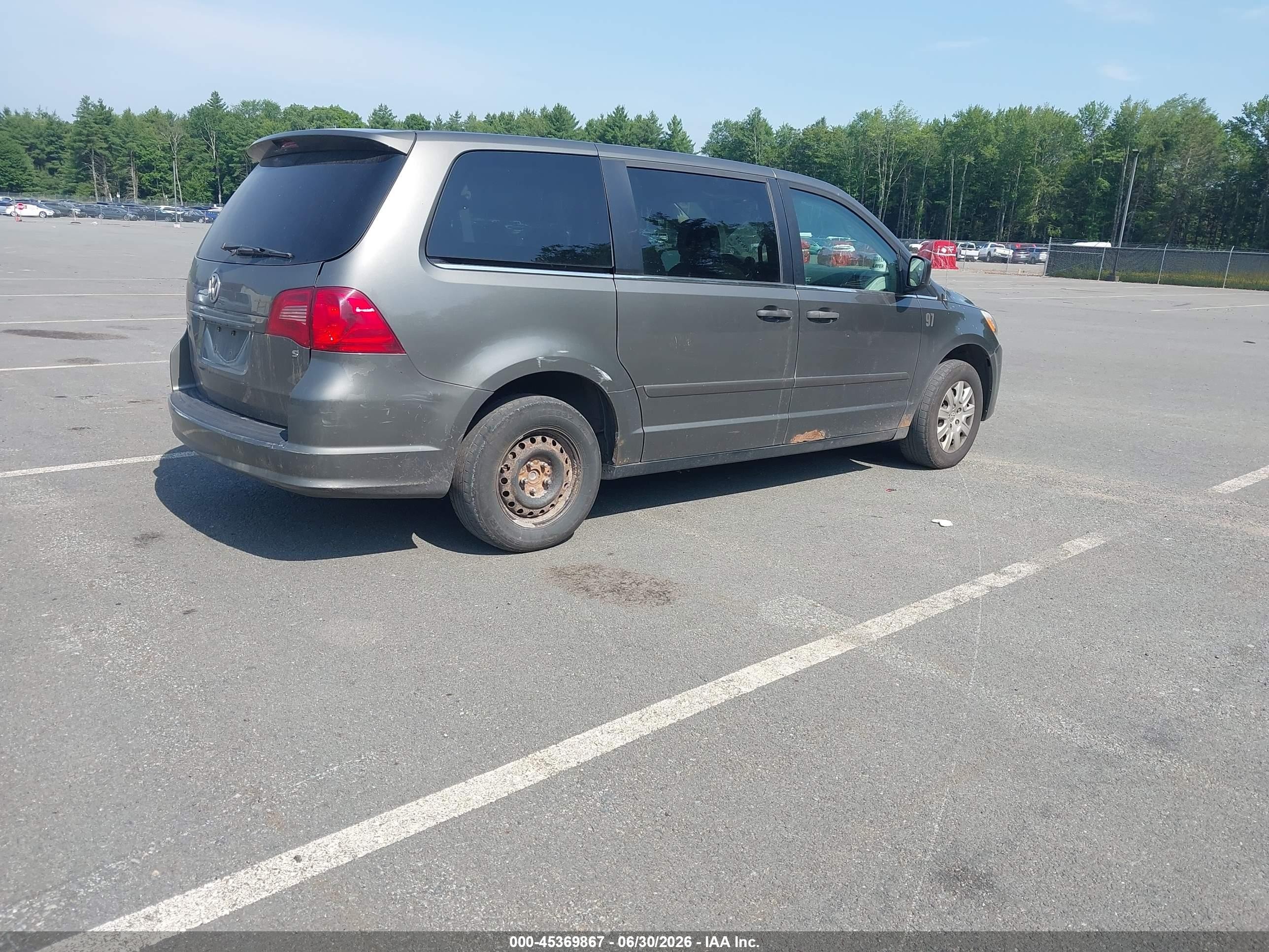 2010 Volkswagen Routan S Серый vin: 2V4RW4D16AR424568