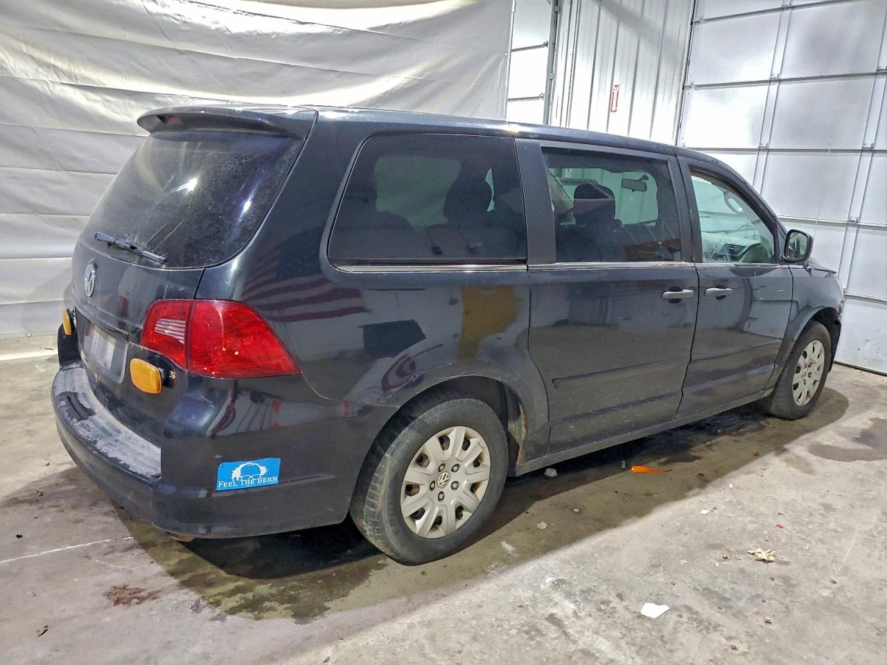 2011 Volkswagen Routan S Black vin: 2V4RW4DG7BR717711