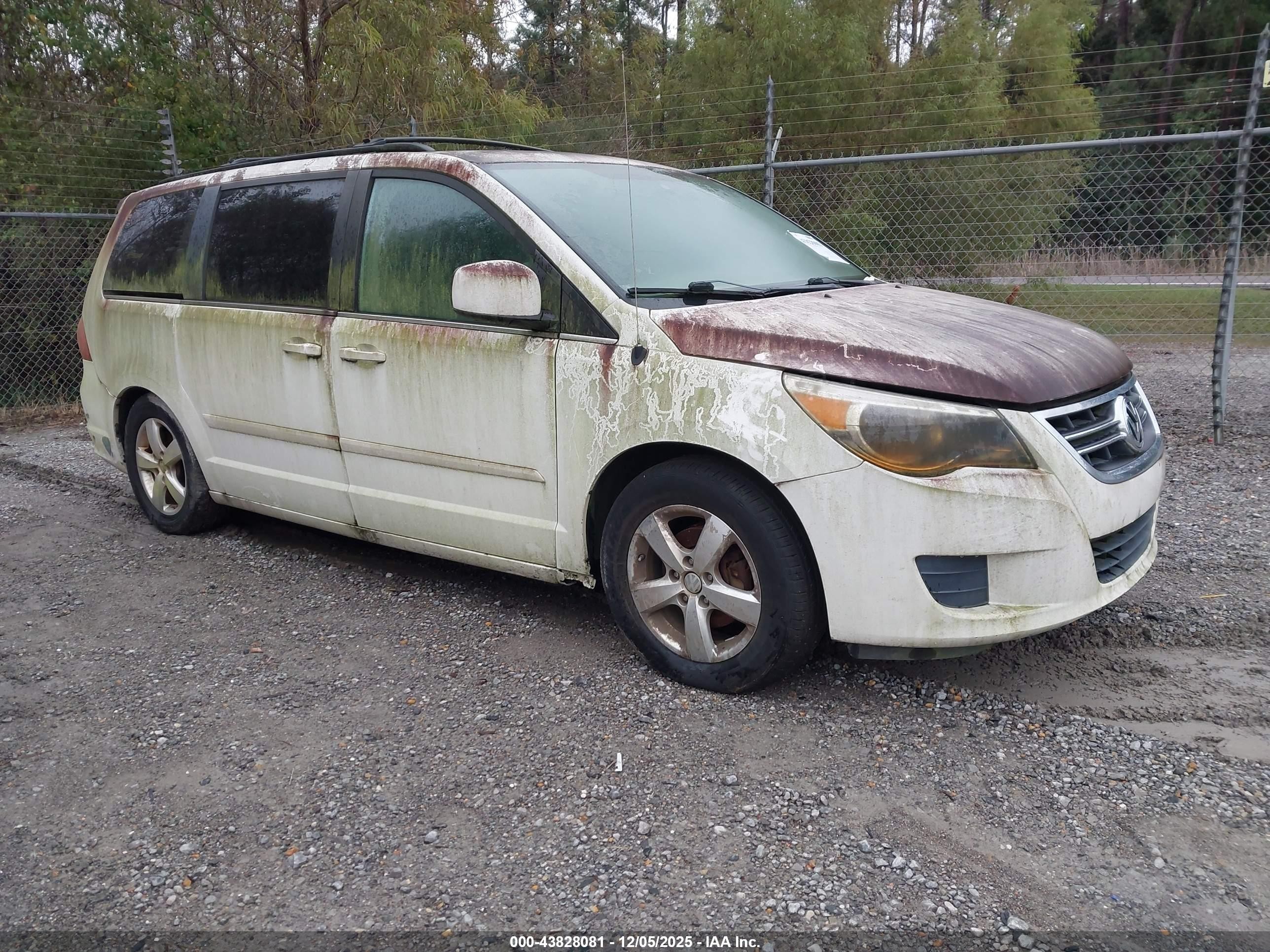 2009 Volkswagen Routan Se White vin: 2V8HW34109R595025