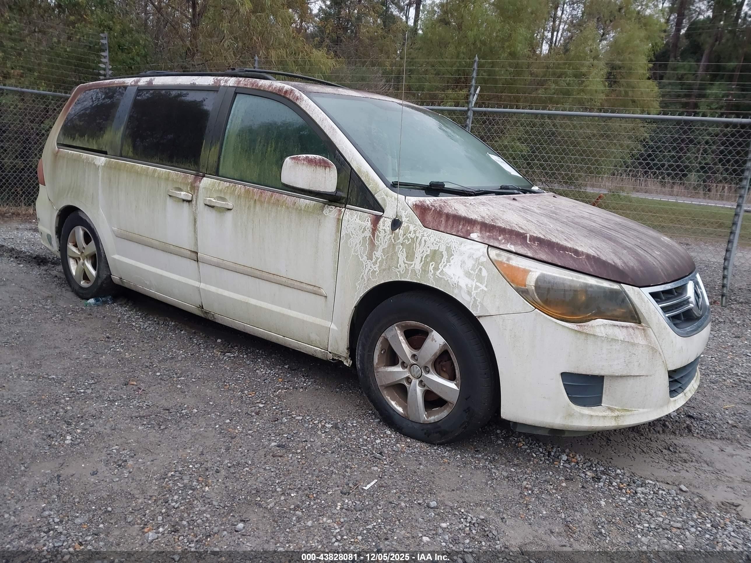 2009 Volkswagen Routan Se White vin: 2V8HW34109R595025