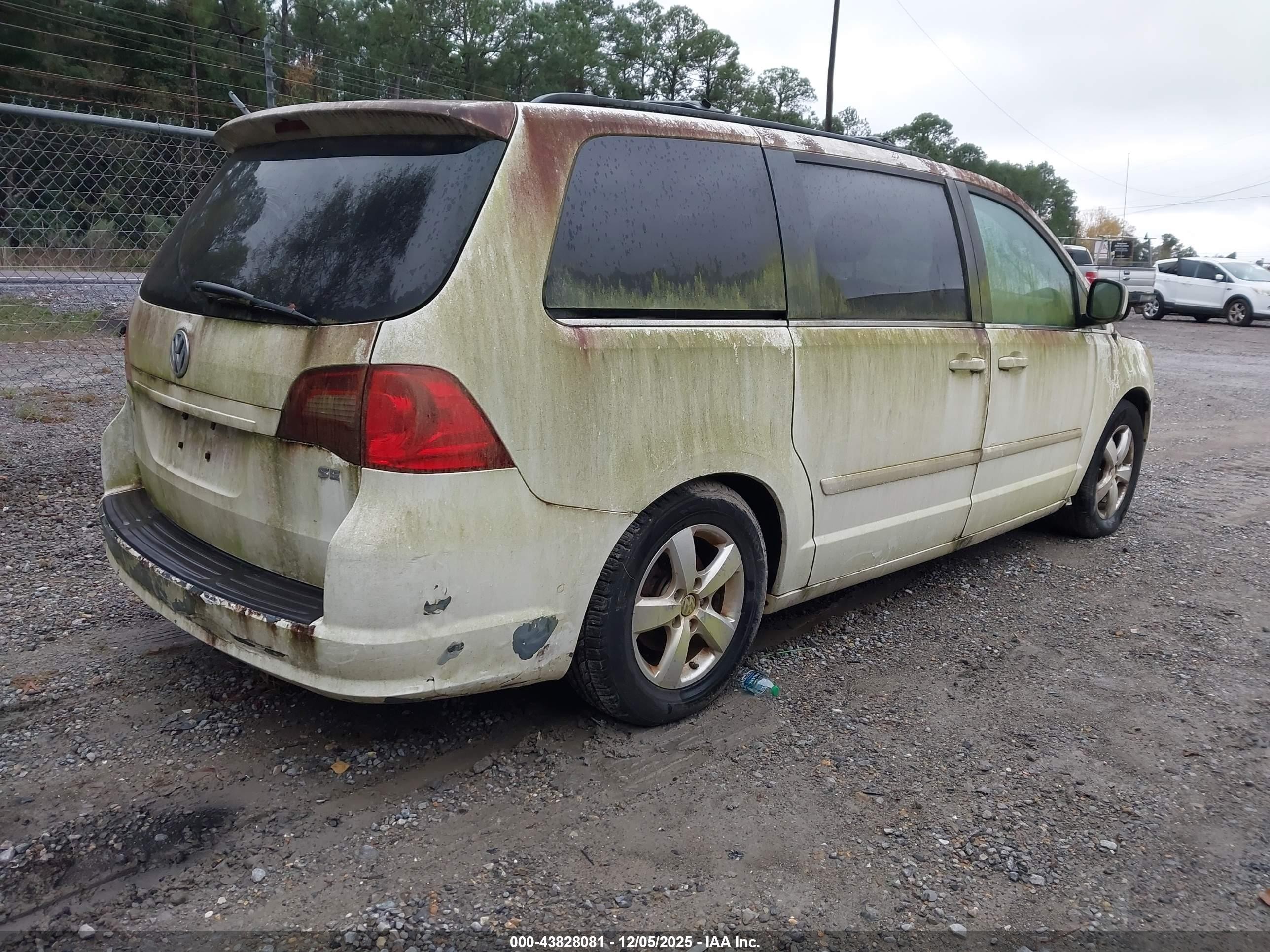 2009 Volkswagen Routan Se White vin: 2V8HW34109R595025