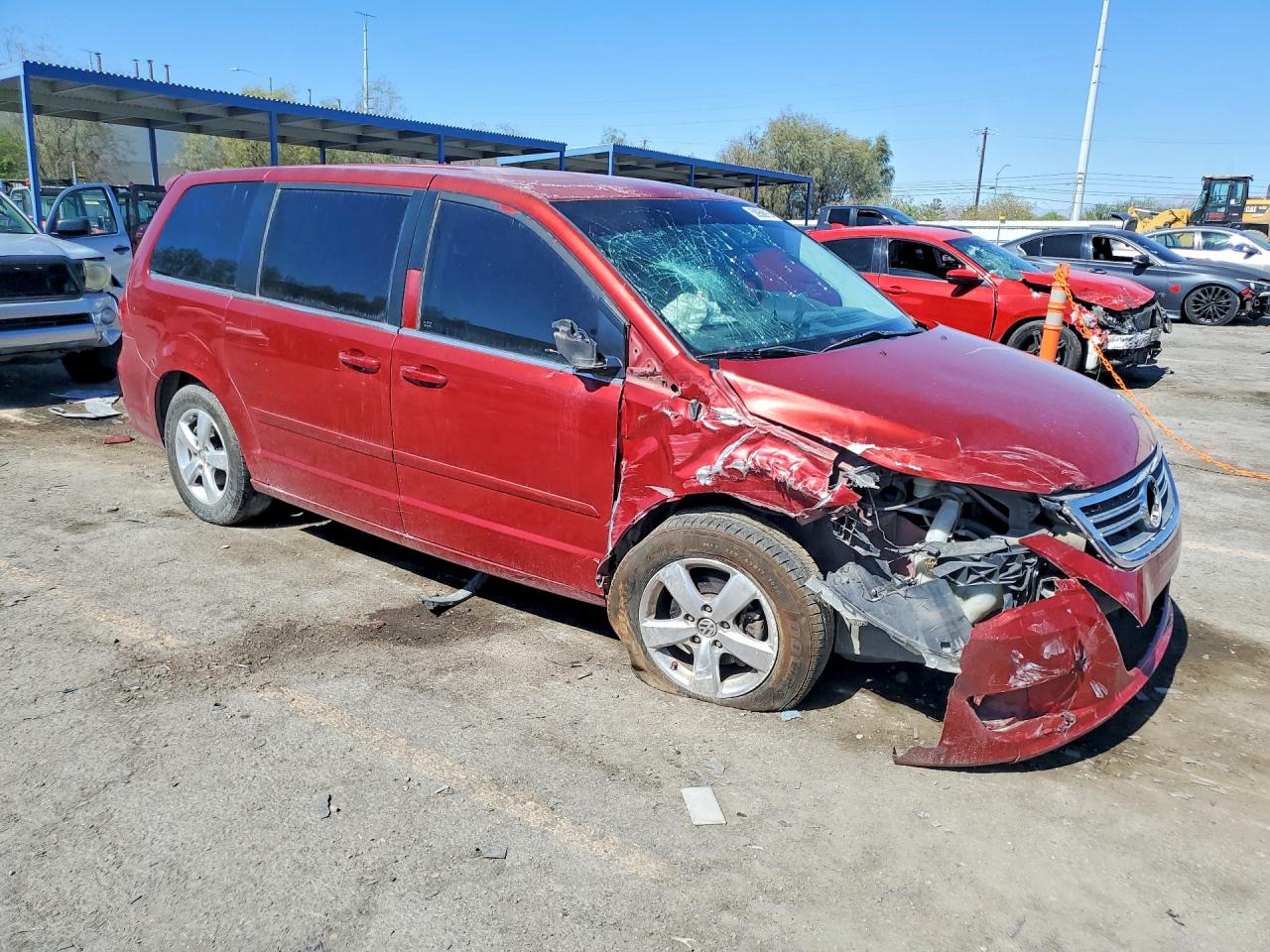 2009 Volkswagen Routan Se Red vin: 2V8HW34149R586506