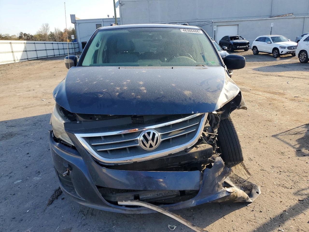 2009 Volkswagen Routan Se Синий vin: 2V8HW34169R546590