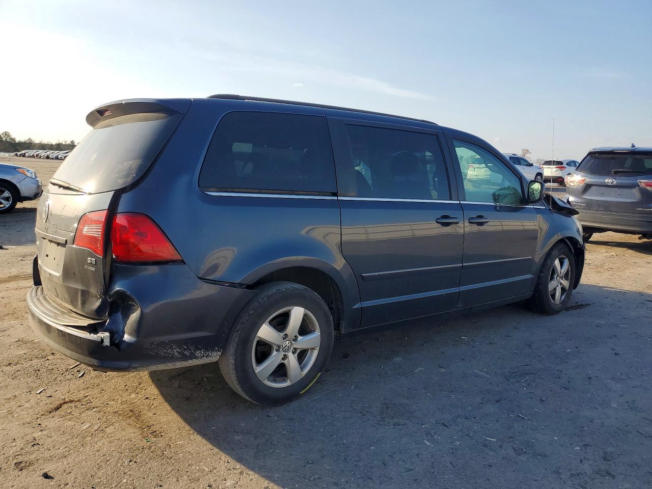 2009 Volkswagen Routan Se Синий vin: 2V8HW34169R546590