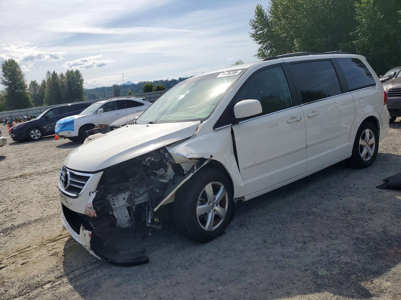 2009 Volkswagen Routan Se White vin: 2V8HW34189R558627