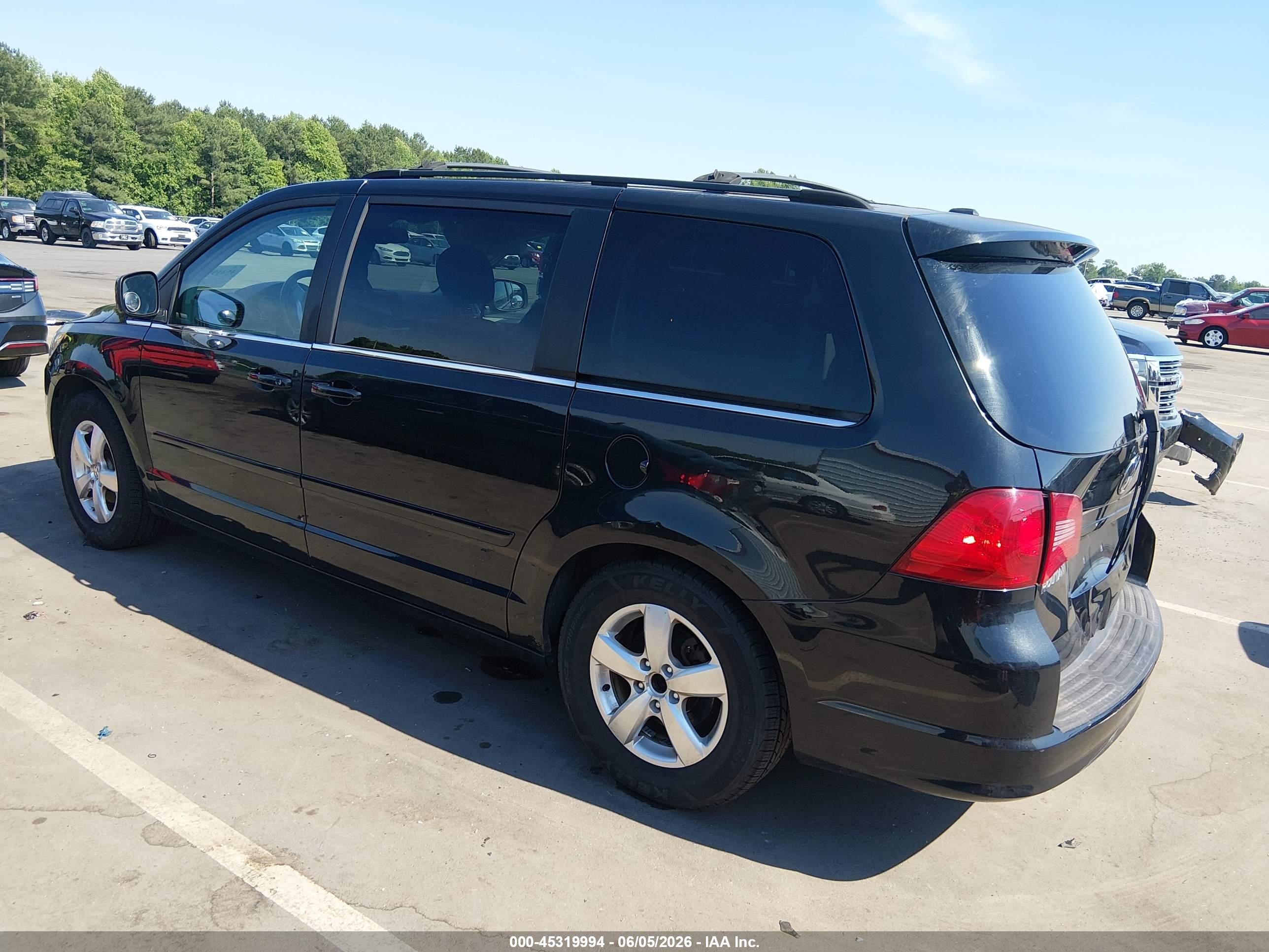 2009 Volkswagen Routan Se Black vin: 2V8HW34189R586489