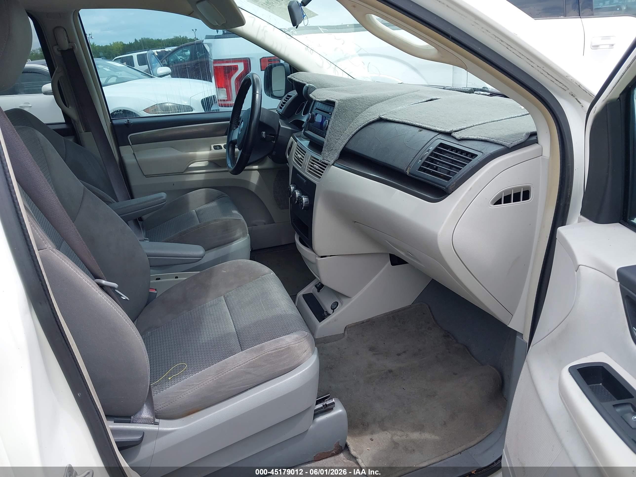 2009 Volkswagen Routan S White vin: 2V8HW44129R594965
