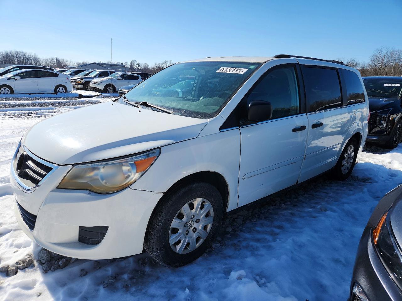 2009 Volkswagen Routan S Белый vin: 2V8HW44169R580096
