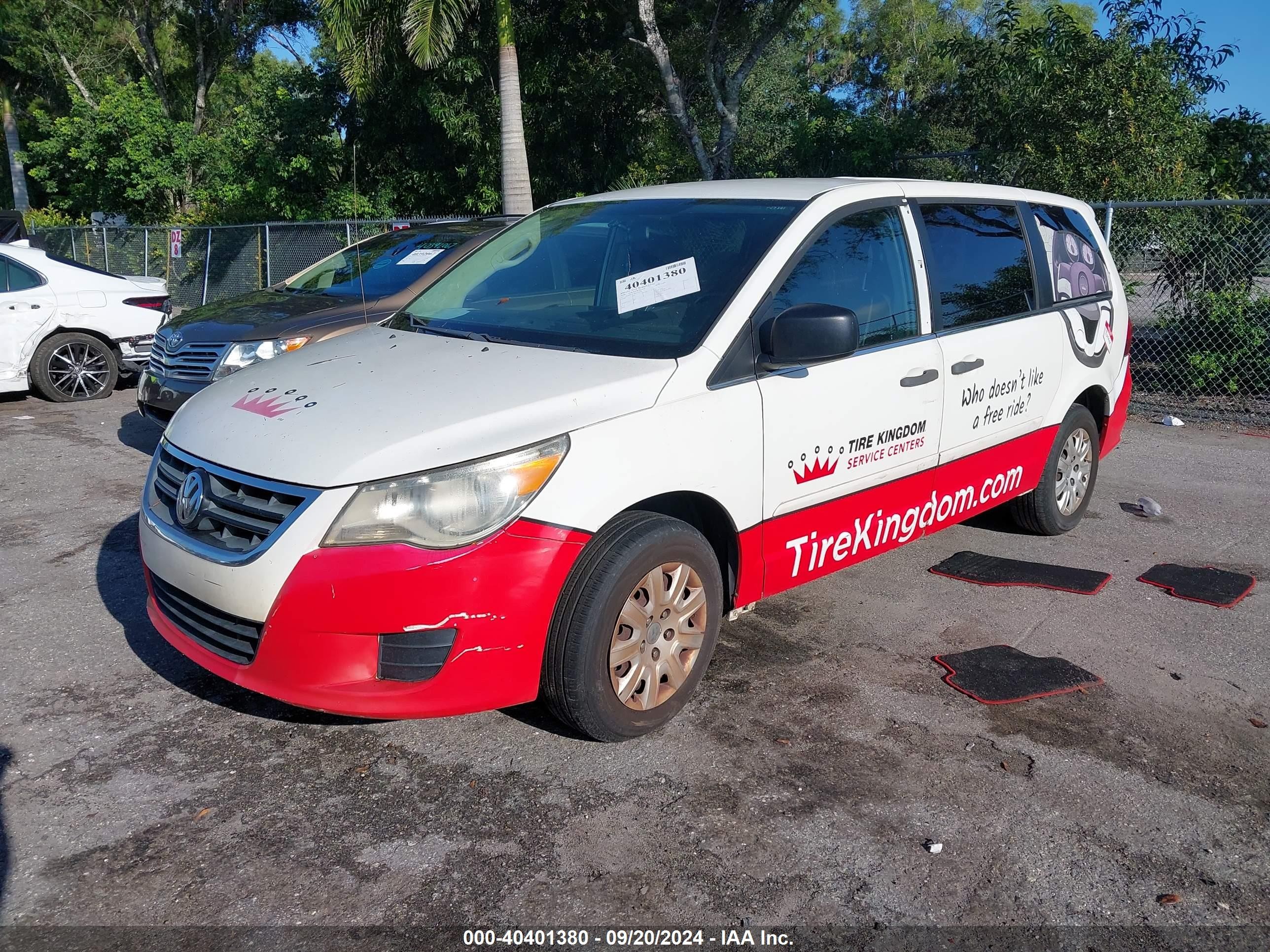 2009 Volkswagen Routan S White vin: 2V8HW44189R559153