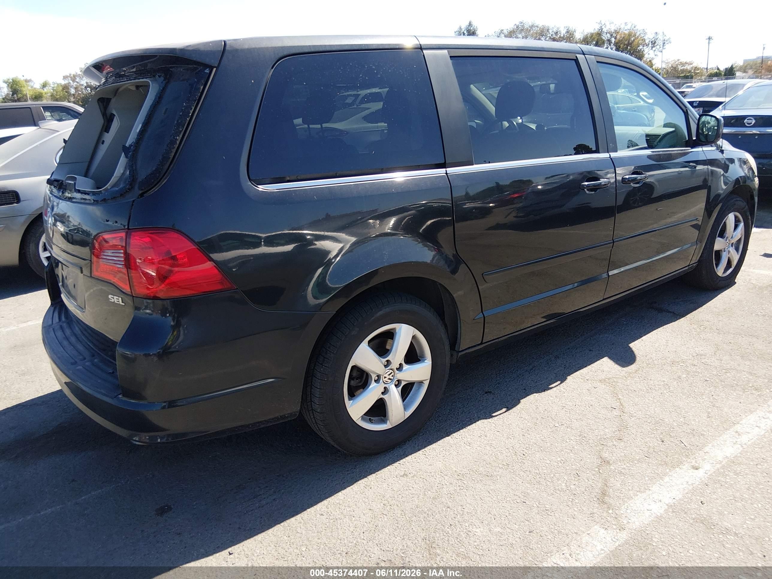 2009 Volkswagen Routan Sel Black vin: 2V8HW54X09R580394