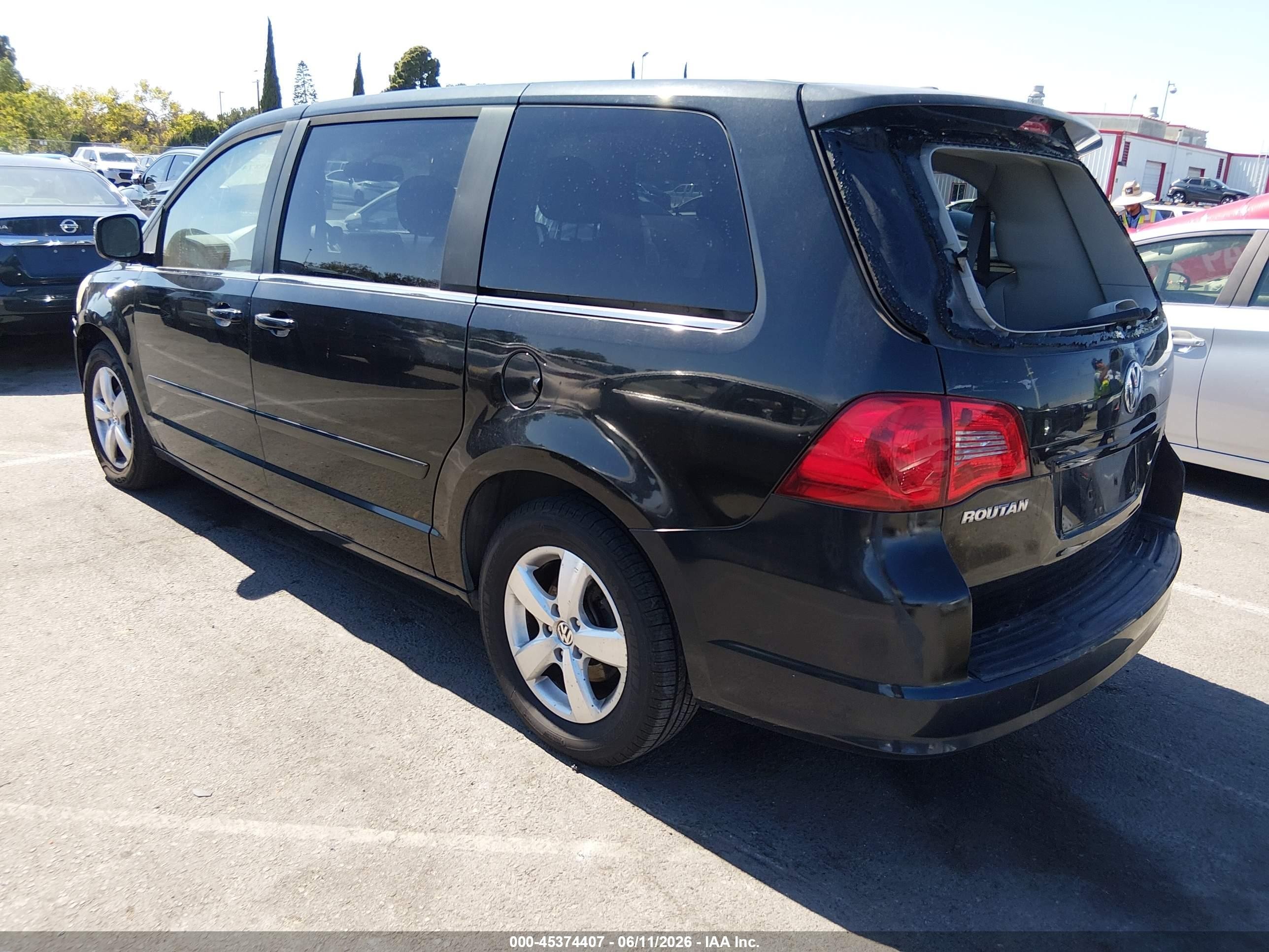 2009 Volkswagen Routan Sel Black vin: 2V8HW54X09R580394