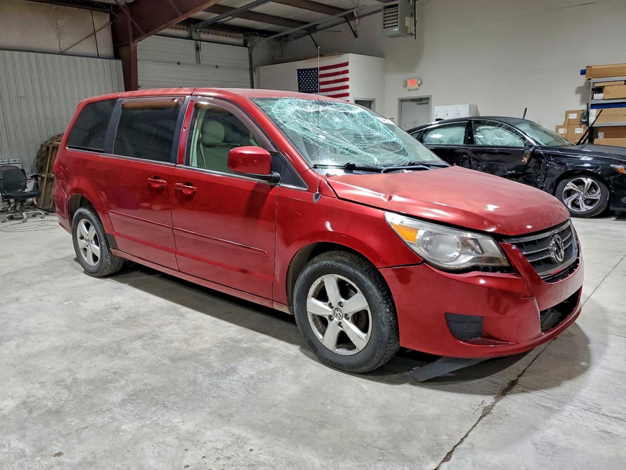 2009 Volkswagen Routan Sel Burgundy vin: 2V8HW54X79R549840