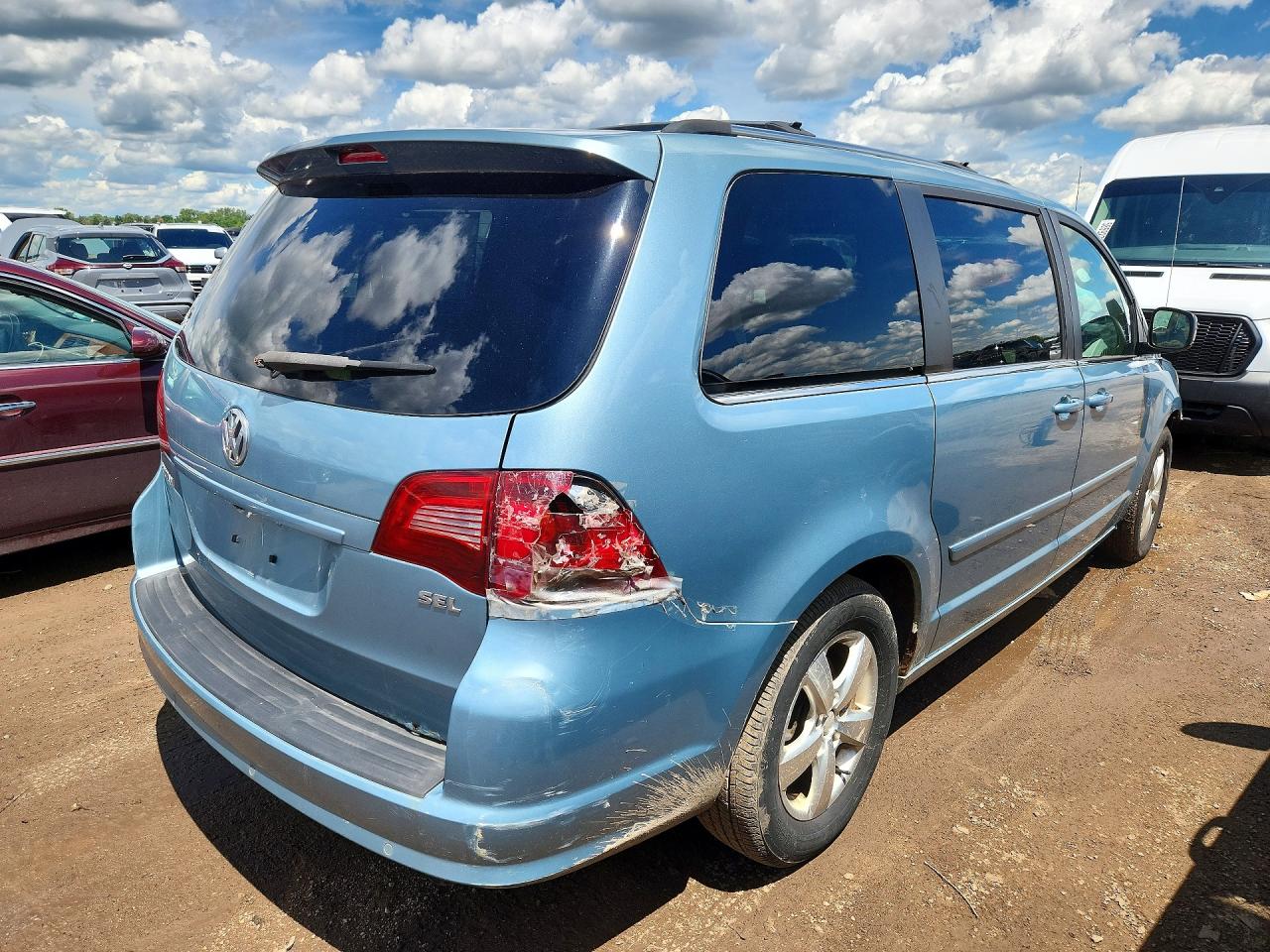 2009 Volkswagen Routan Sel Premium Blue vin: 2V8HW64X19R543506