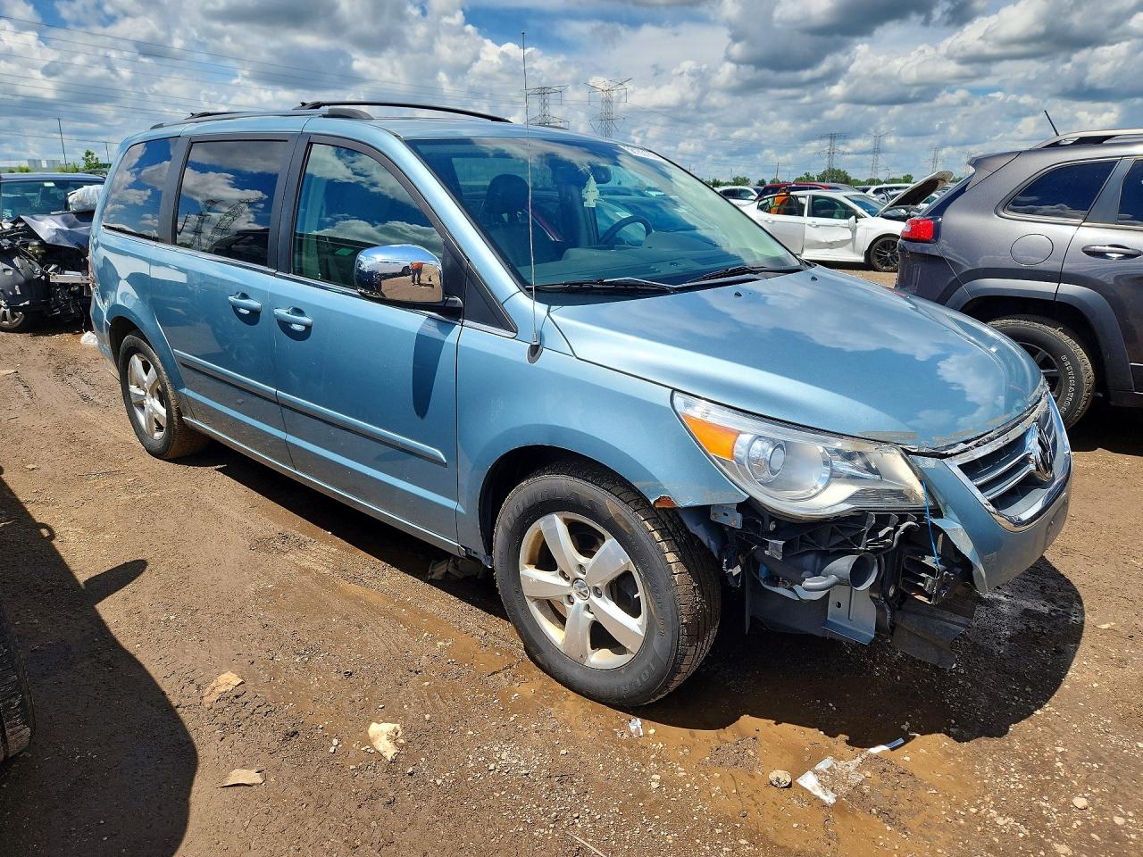 2009 Volkswagen Routan Sel Premium Blue vin: 2V8HW64X19R543506