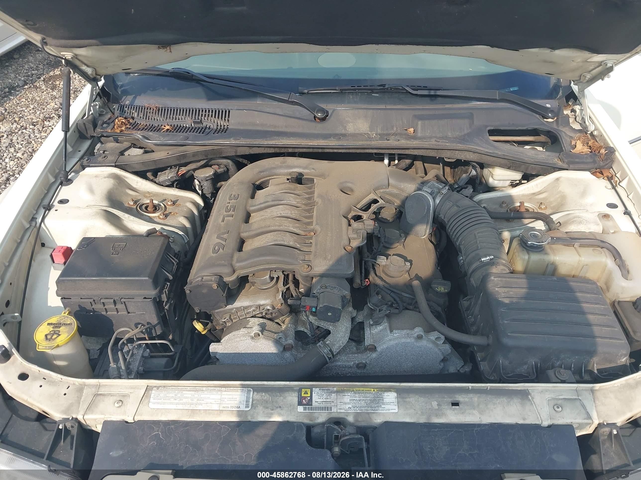 2009 Chrysler 300 Touring Белый vin: 2c3la53v89h514626