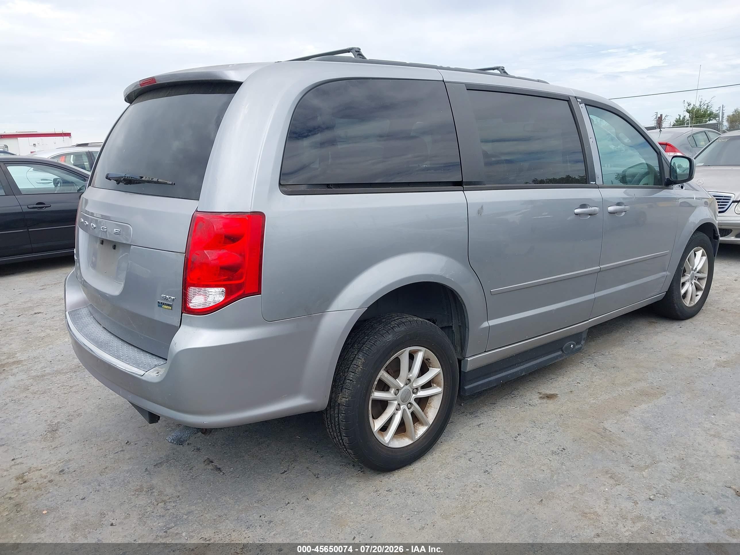 2014 Dodge Grand Caravan Sxt Серый vin: 2c4rdgcg8er210257