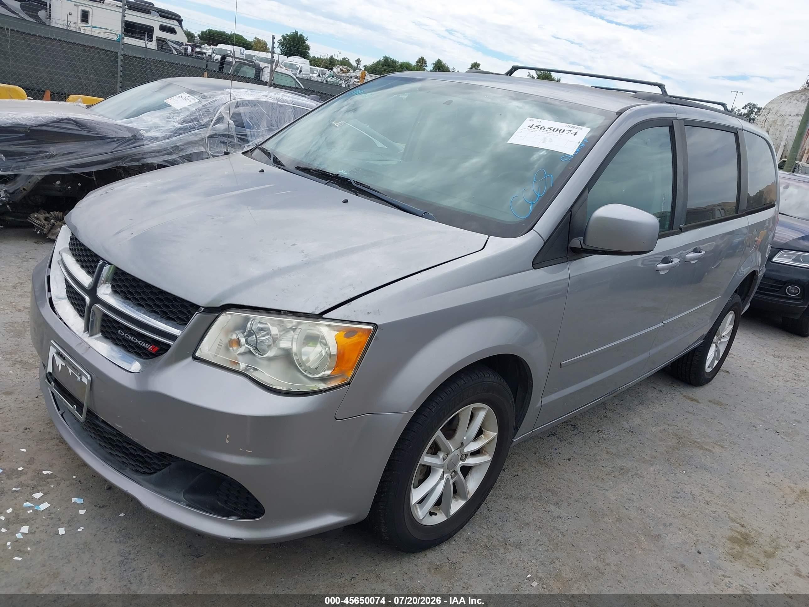 2014 Dodge Grand Caravan Sxt Серый vin: 2c4rdgcg8er210257
