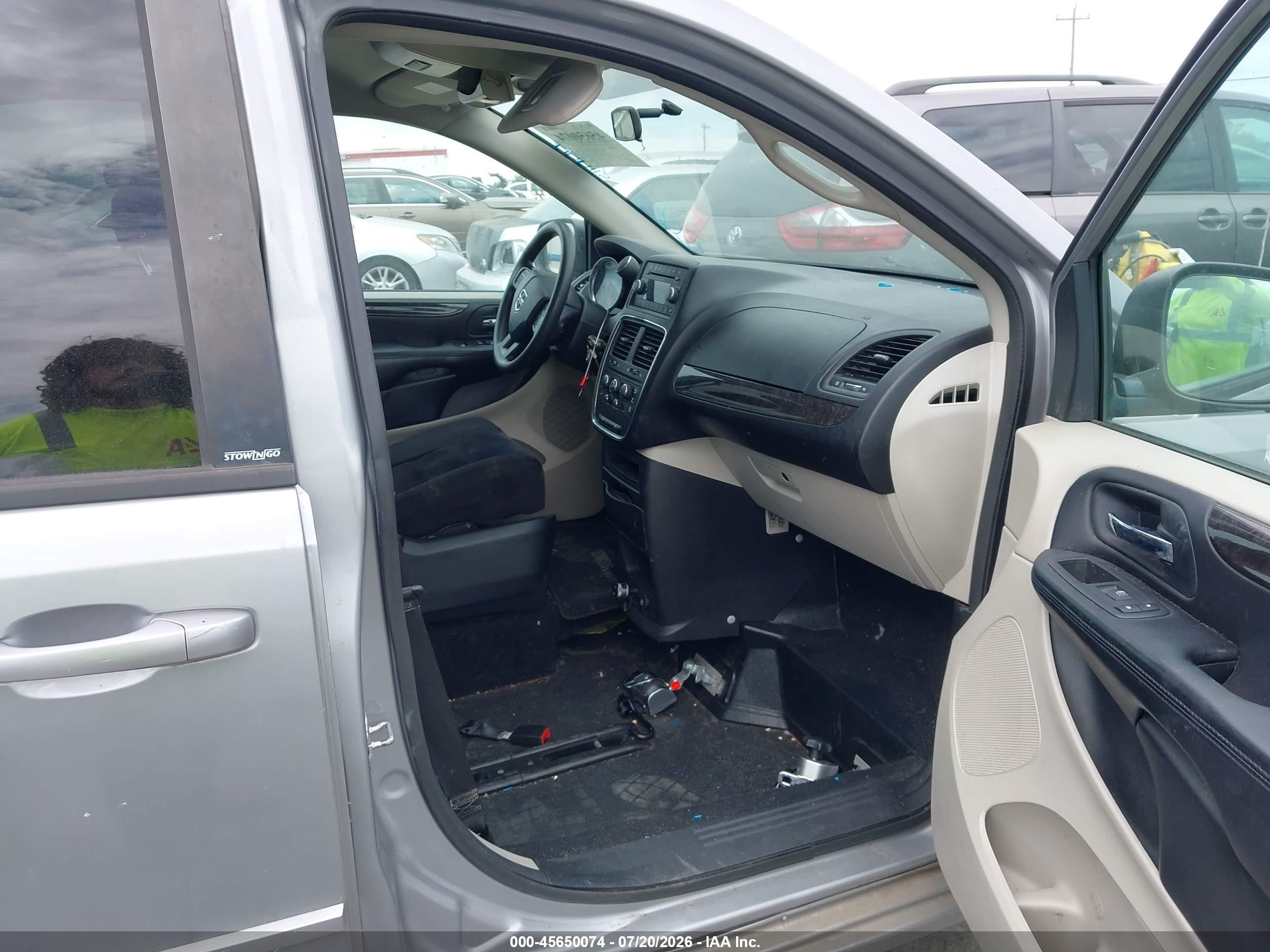 2014 Dodge Grand Caravan Sxt Серый vin: 2c4rdgcg8er210257
