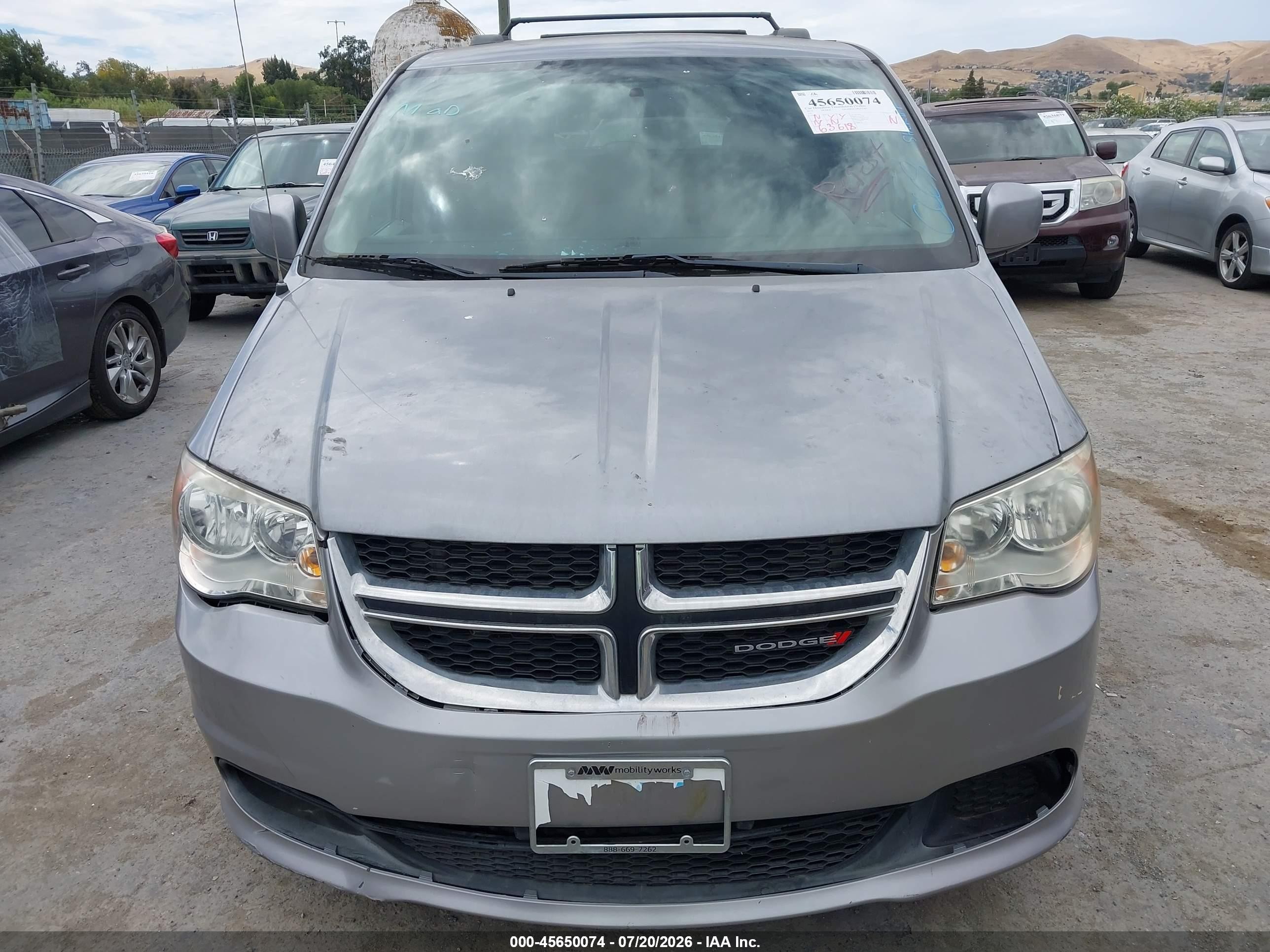 2014 Dodge Grand Caravan Sxt Серый vin: 2c4rdgcg8er210257