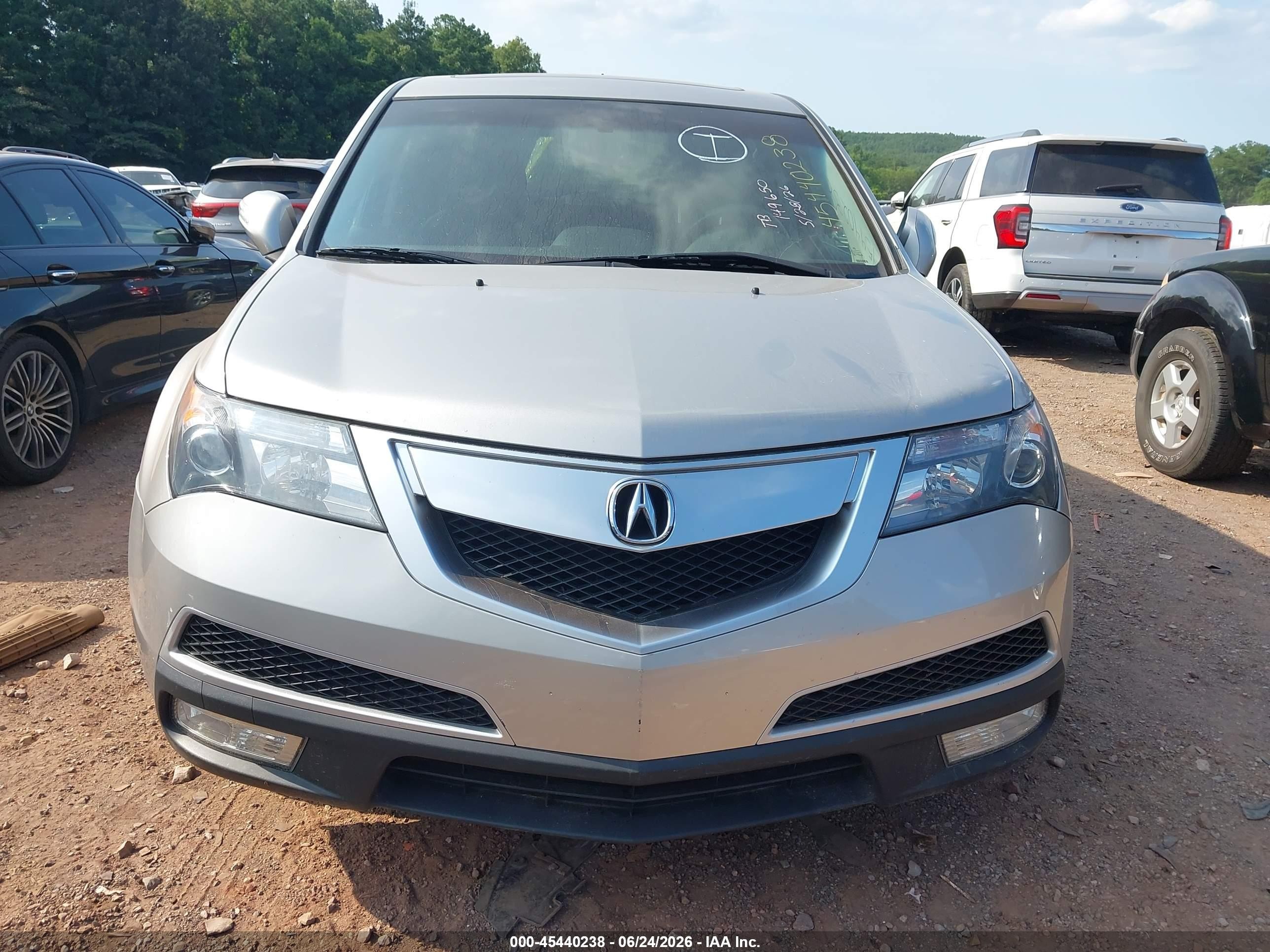 2011 Acura Mdx Technology Package Silver vin: 2hnyd2h64bh510100