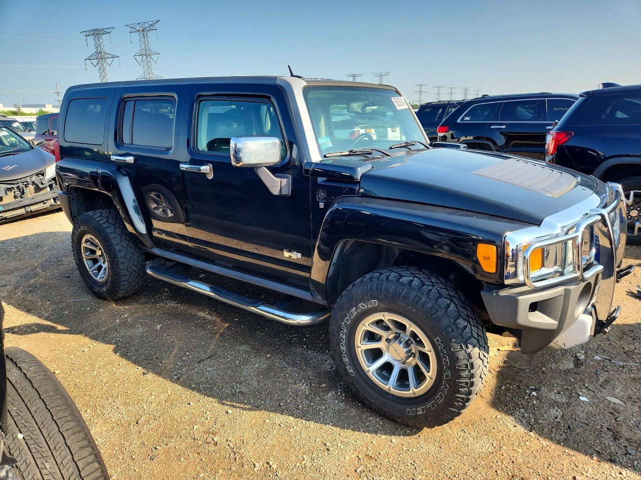 2009 Hummer H3 Черный vin: 5GTEN13E898101654