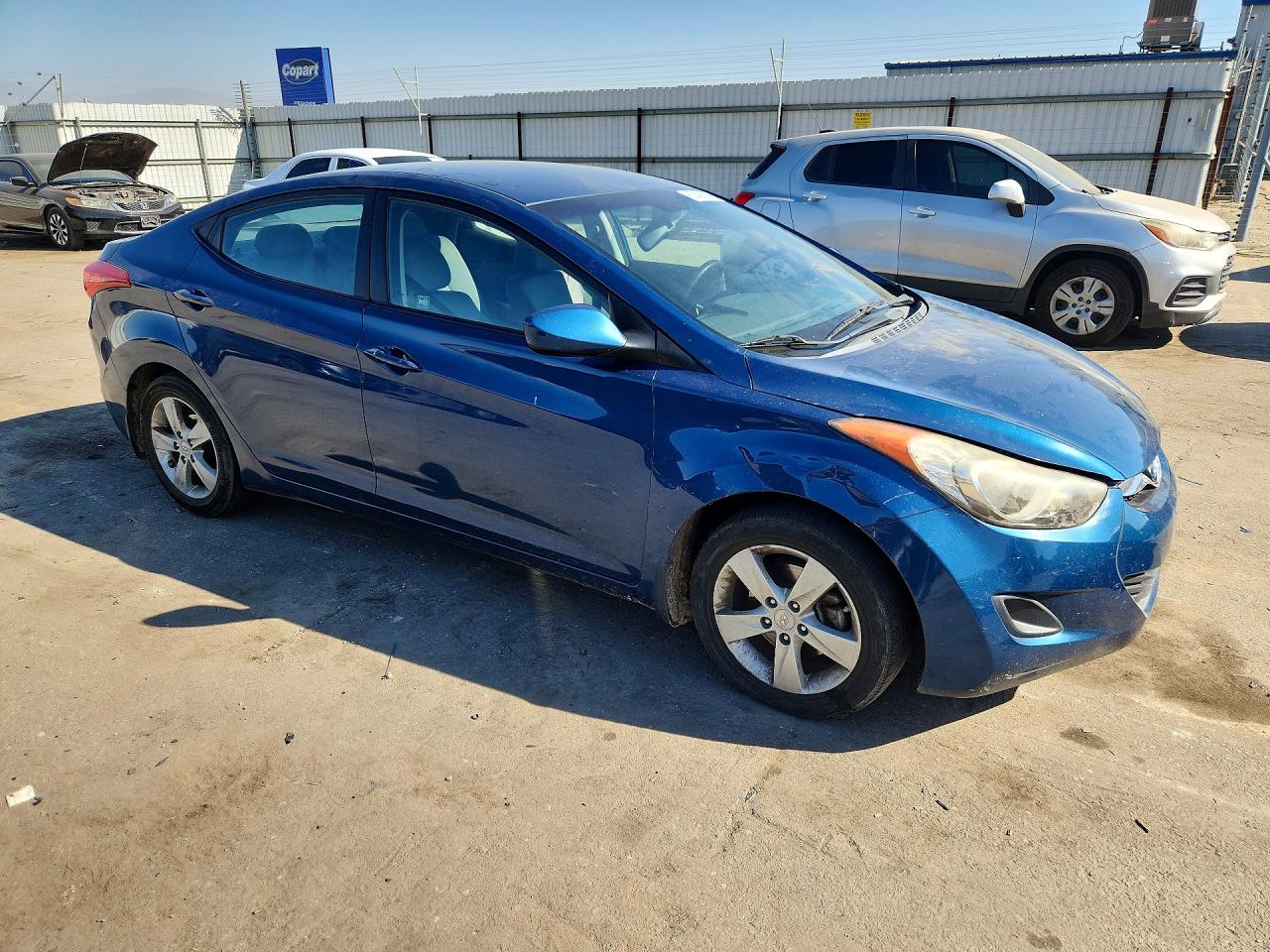2013 Hyundai Elantra Gls Blue vin: KMHDH4AEXDU963591