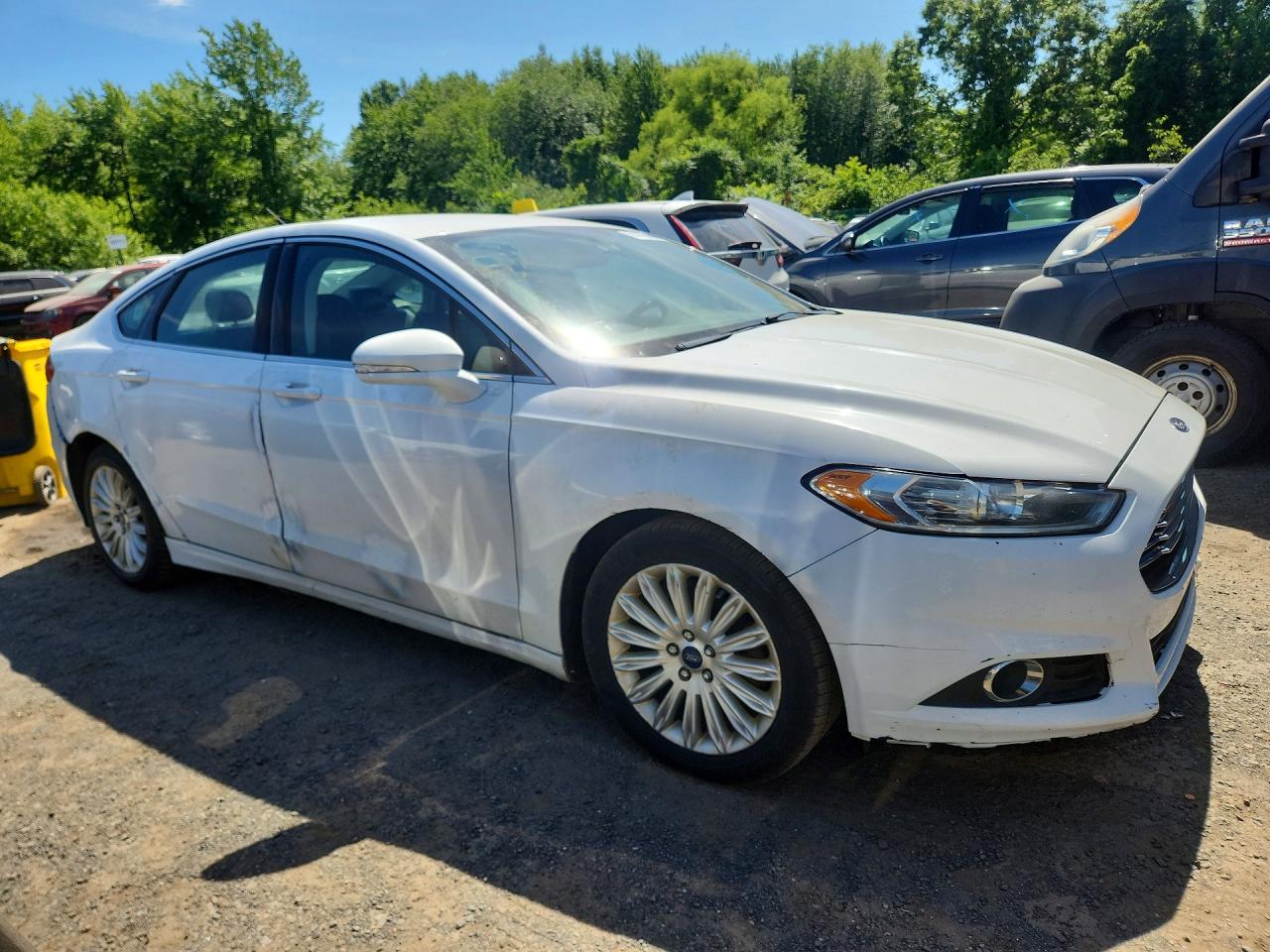 2015 Ford Fusion Se Hybrid White vin: 300029