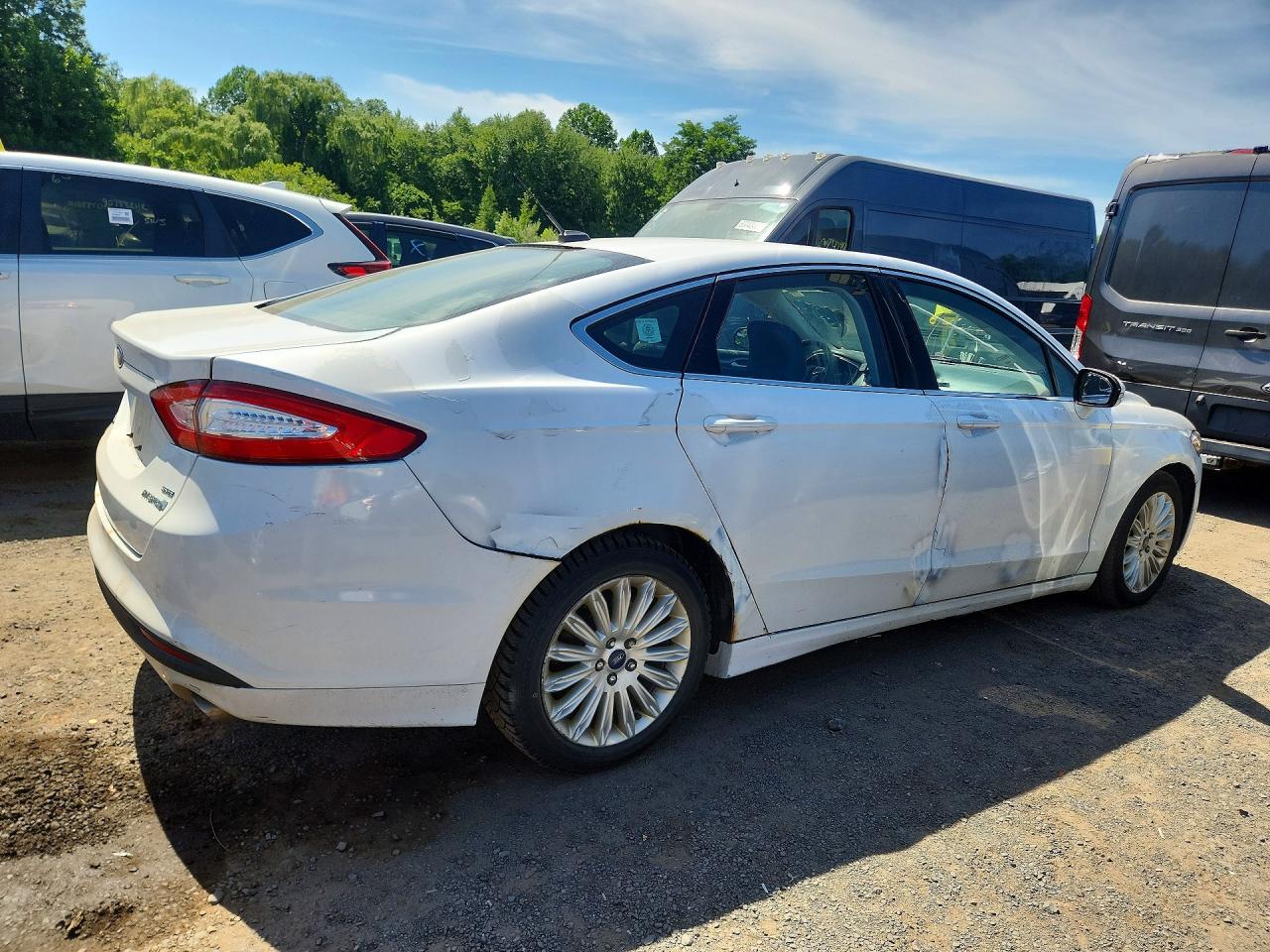 2015 Ford Fusion Se Hybrid White vin: 300029