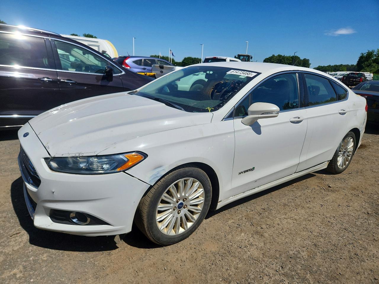 2015 Ford Fusion Se Hybrid White vin: 300029