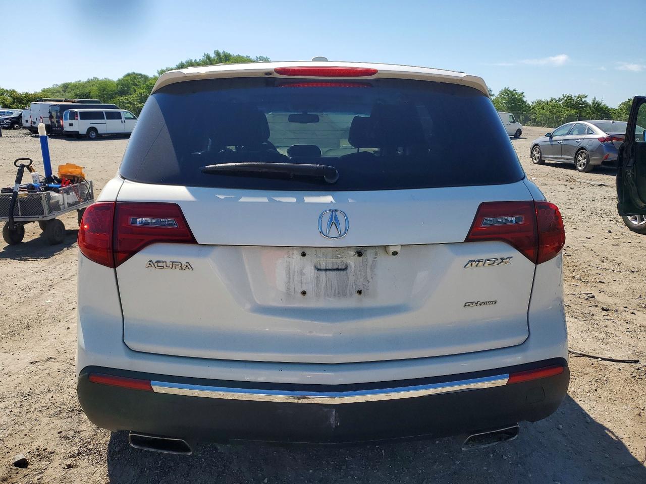 2011 Acura Mdx Advance White vin: 2HNYD2H55BH519539