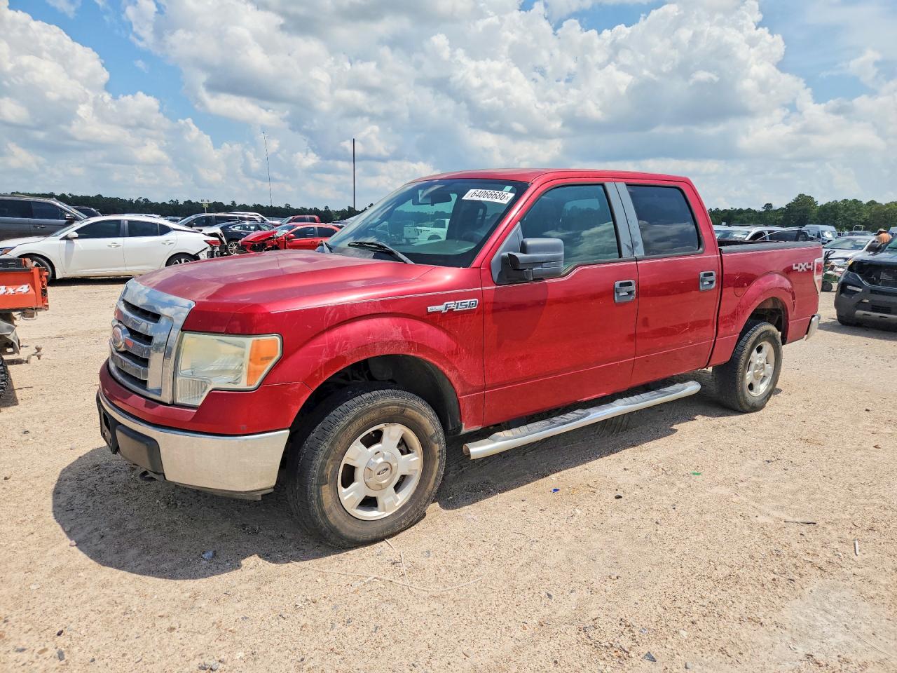 2009 Ford F150 Supercrew Red vin: 1FTPW14V59FA45373