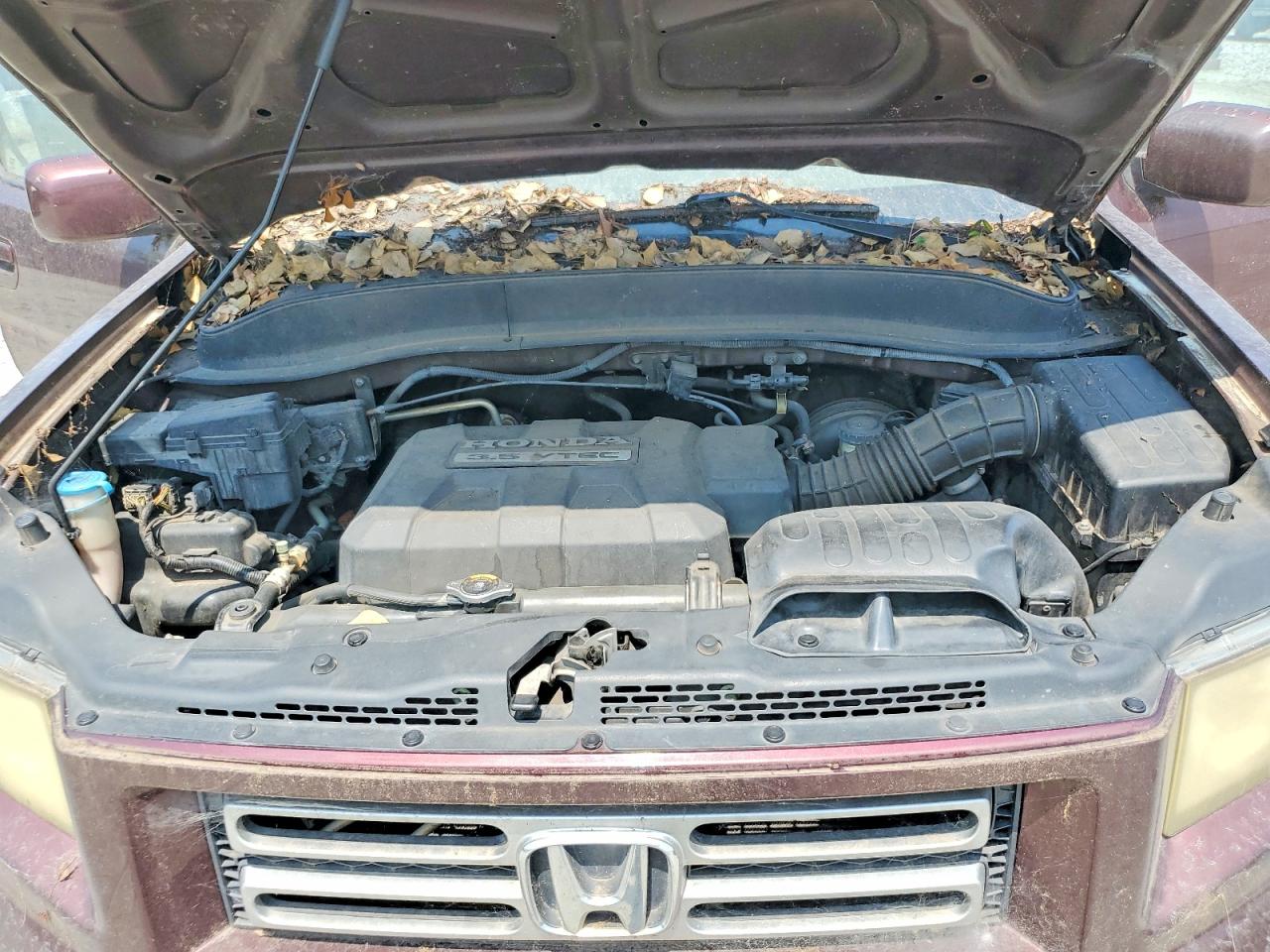 2007 Honda Ridgeline Rts Maroon vin: 2HJYK16477H532098