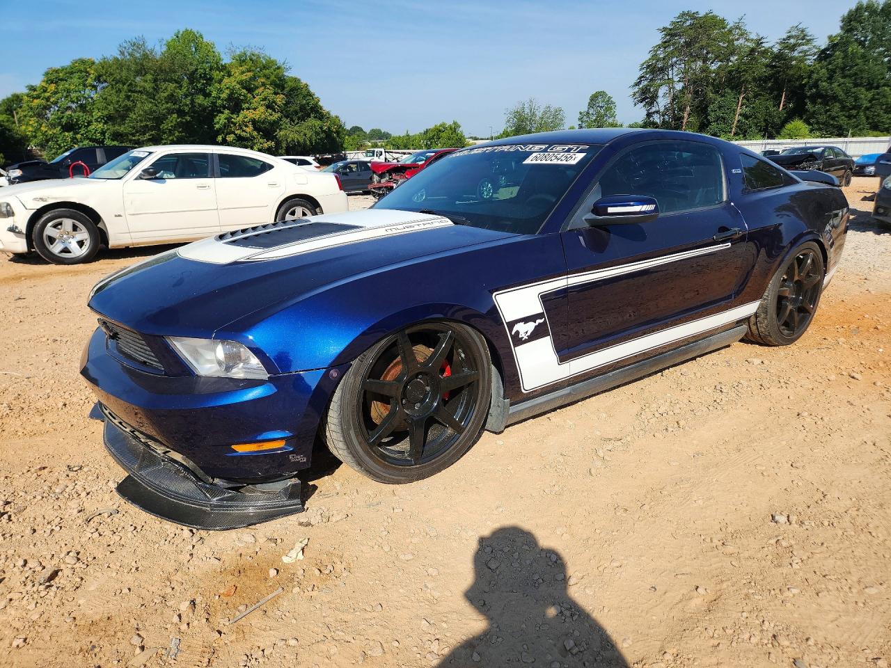 2012 Ford Mustang Gt Синий vin: 1ZVBP8CF7C5281687