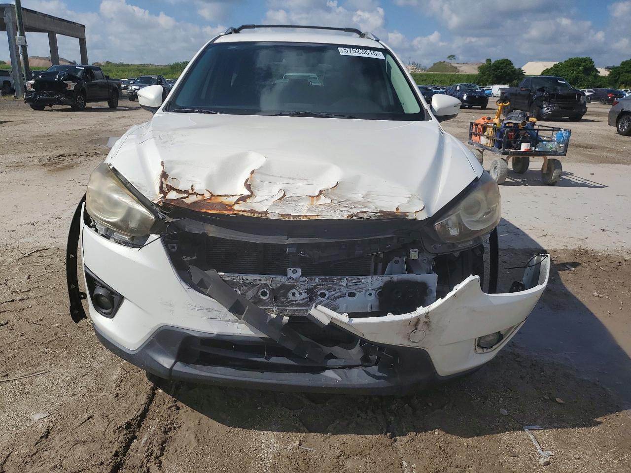 2015 Mazda Cx-5 Touring White vin: JM3KE2CY6F0501062