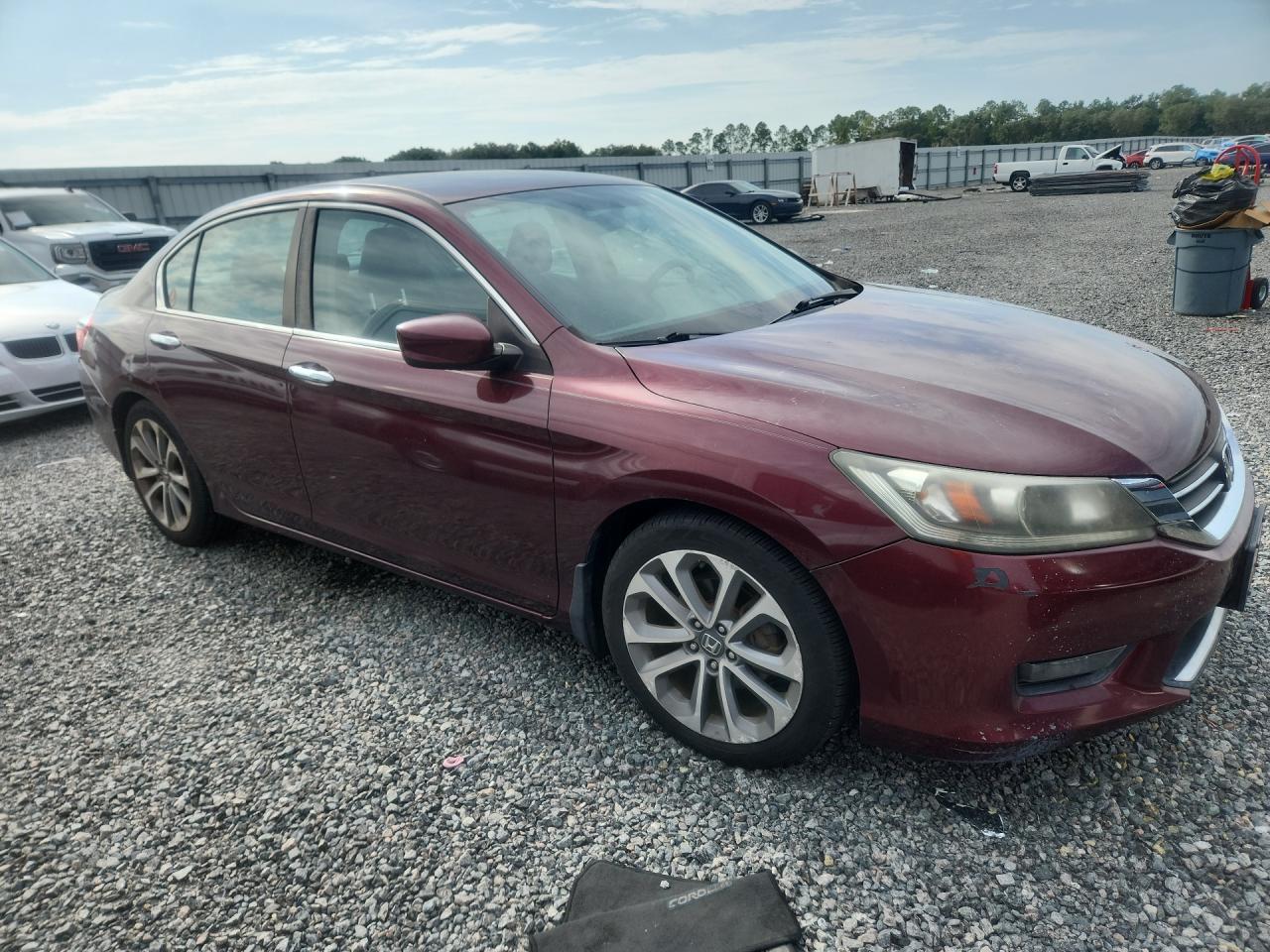 2014 Honda Accord Sport Burgundy vin: 1HGCR2F58EA252728