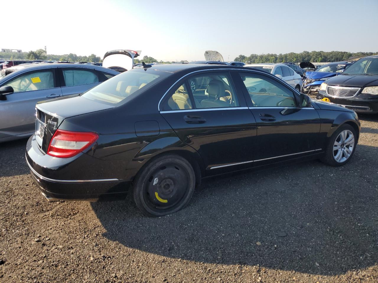 2008 Mercedes-benz C 300 4matic Black vin: WDDGF81X98F165566