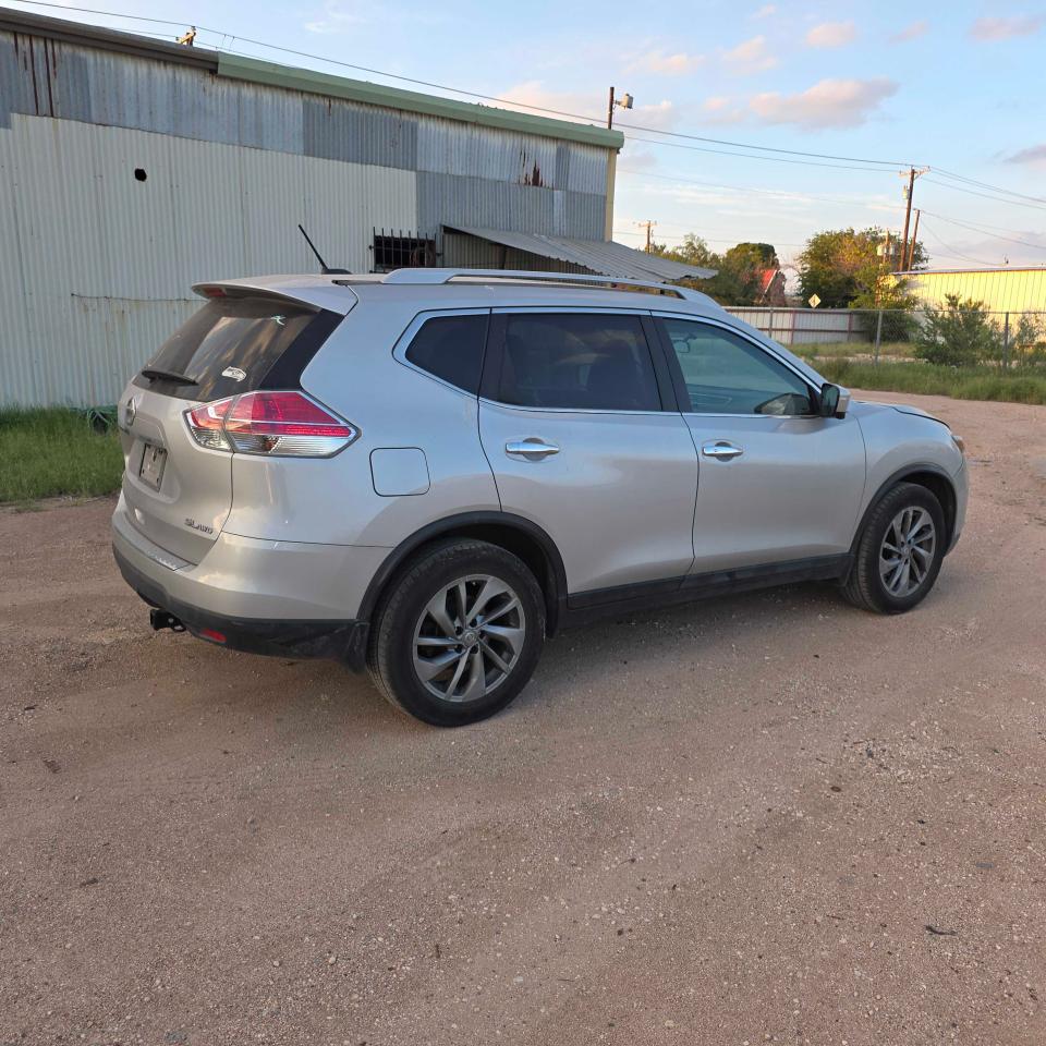 2015 Nissan Rogue Sl Silver vin: 5N1AT2MV9FC862097
