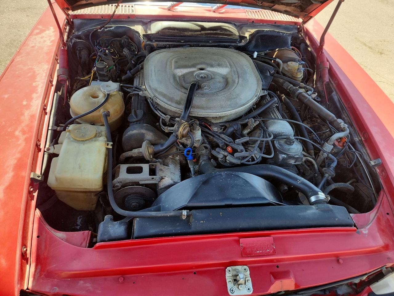 1980 Mercedes-benz Sl Sl450 Red vin: 10704412058527