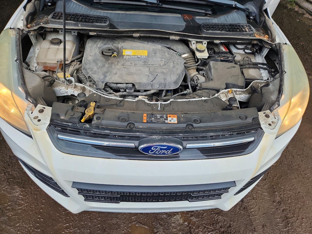 2015 Ford Escape Se White vin: 1FMCU9GX2FUB51539