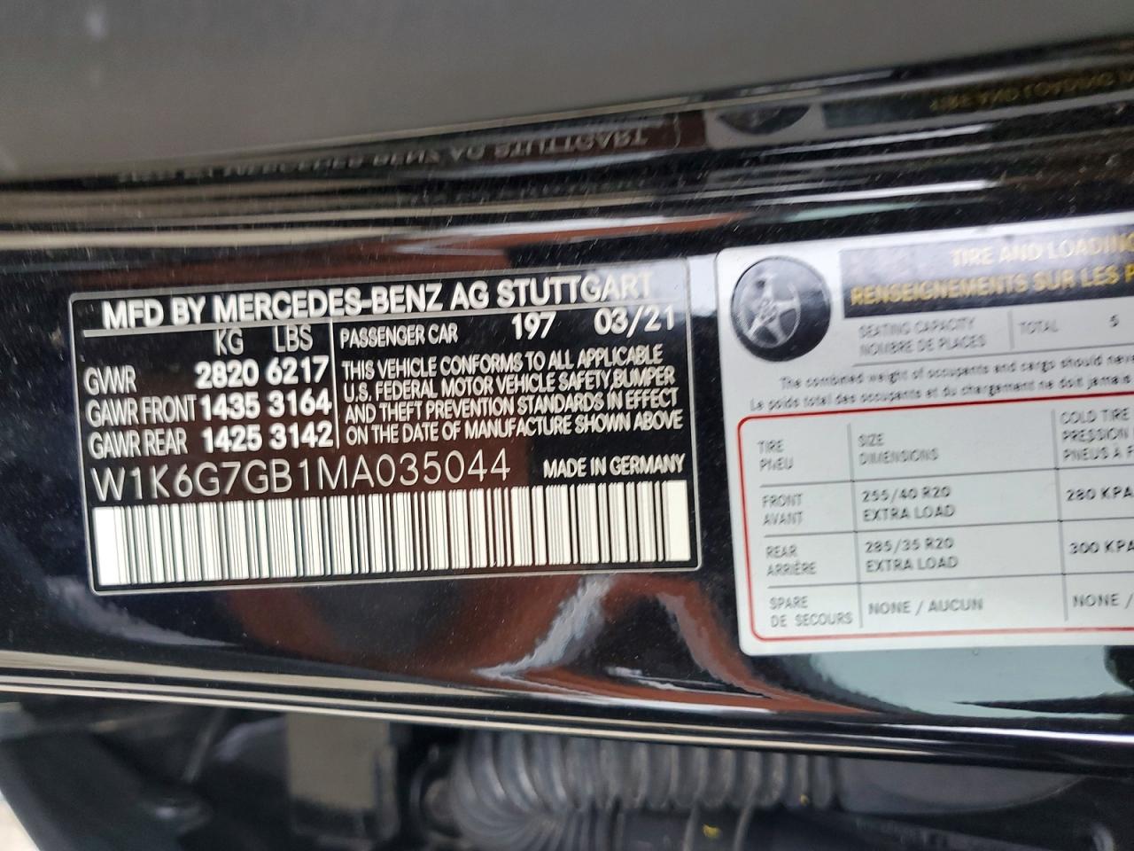 2021 Mercedes-benz S 580 4matic Черный vin: W1K6G7GB1MA035044