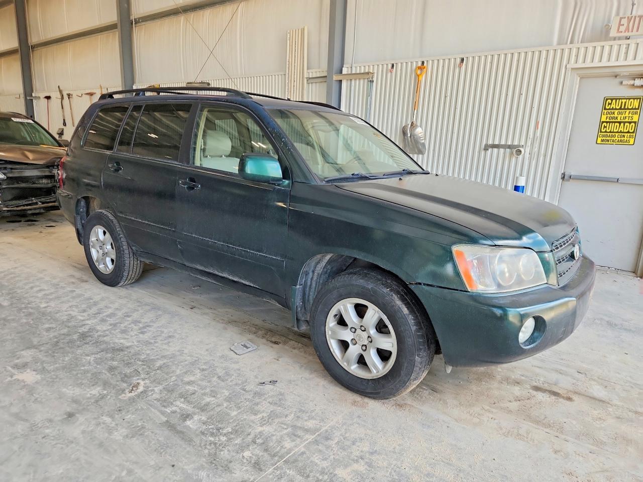 2002 Toyota Highlander Limited Green vin: JTEHF21A820070557