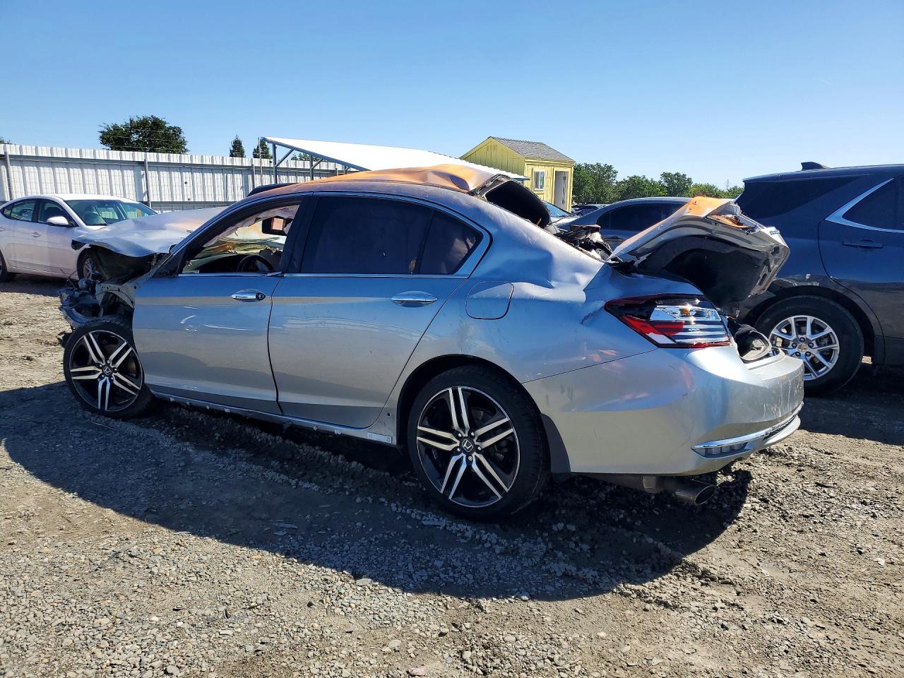 2017 Honda Accord Sport Silver vin: 1HGCR2F51HA277569