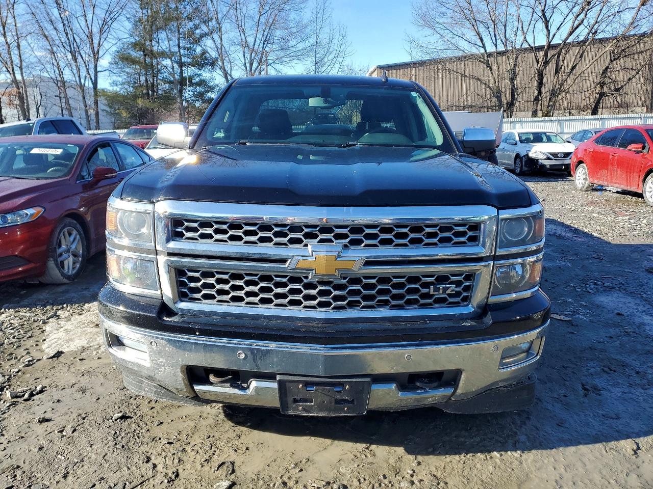 2014 Chevrolet Silverado K1500 Ltz Black vin: 1GCVKSECXEZ200580