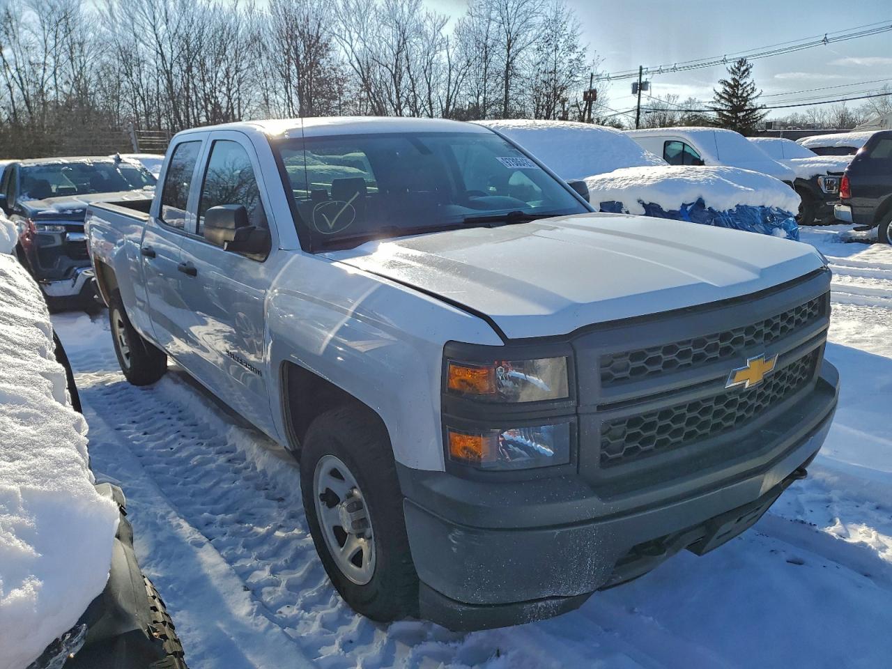 2014 Chevrolet Silverado K1500 White vin: 1GCVKPEH7EZ120002