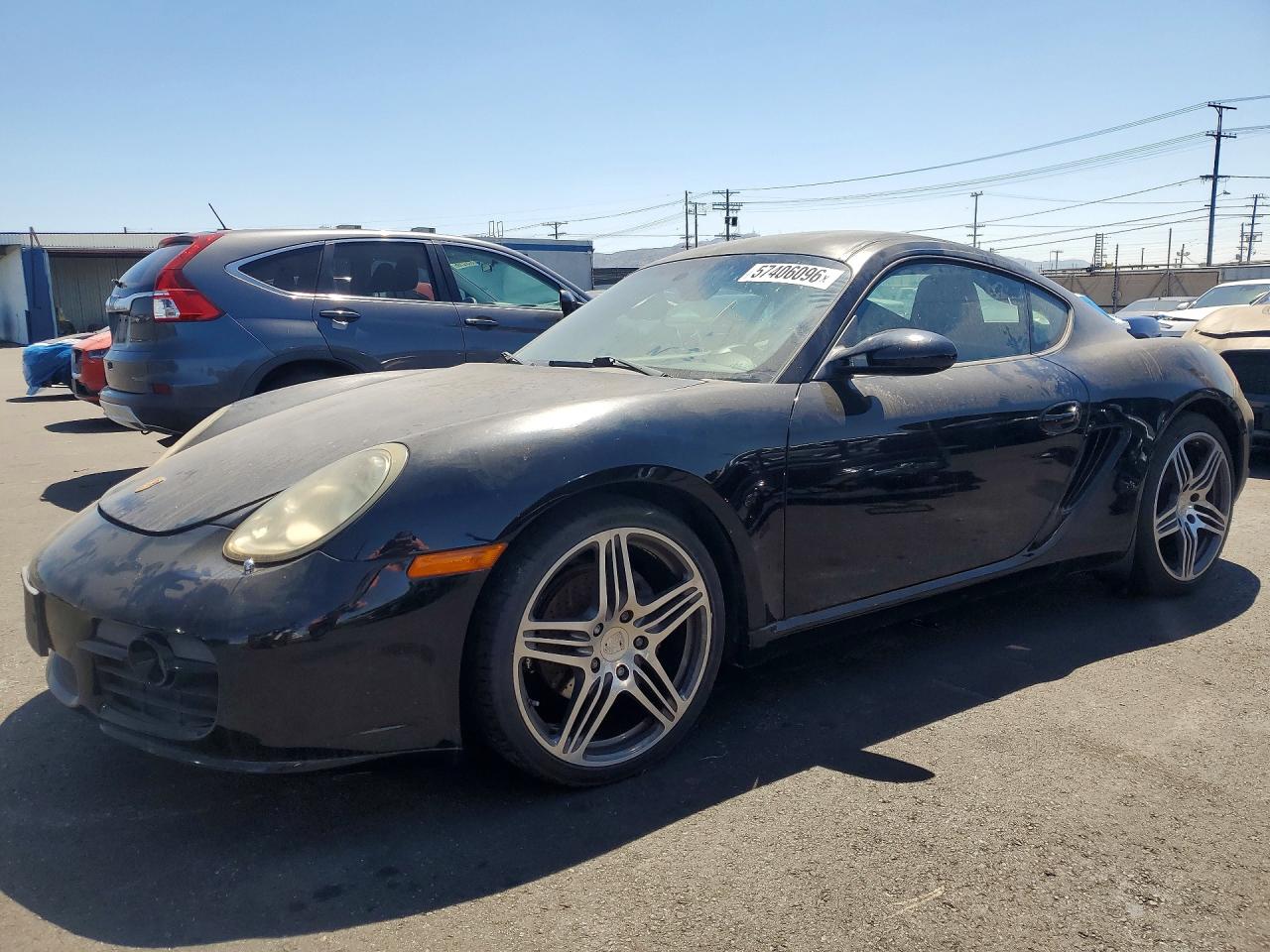 2007 Porsche Cayman Black vin: WP0AA29887U761979