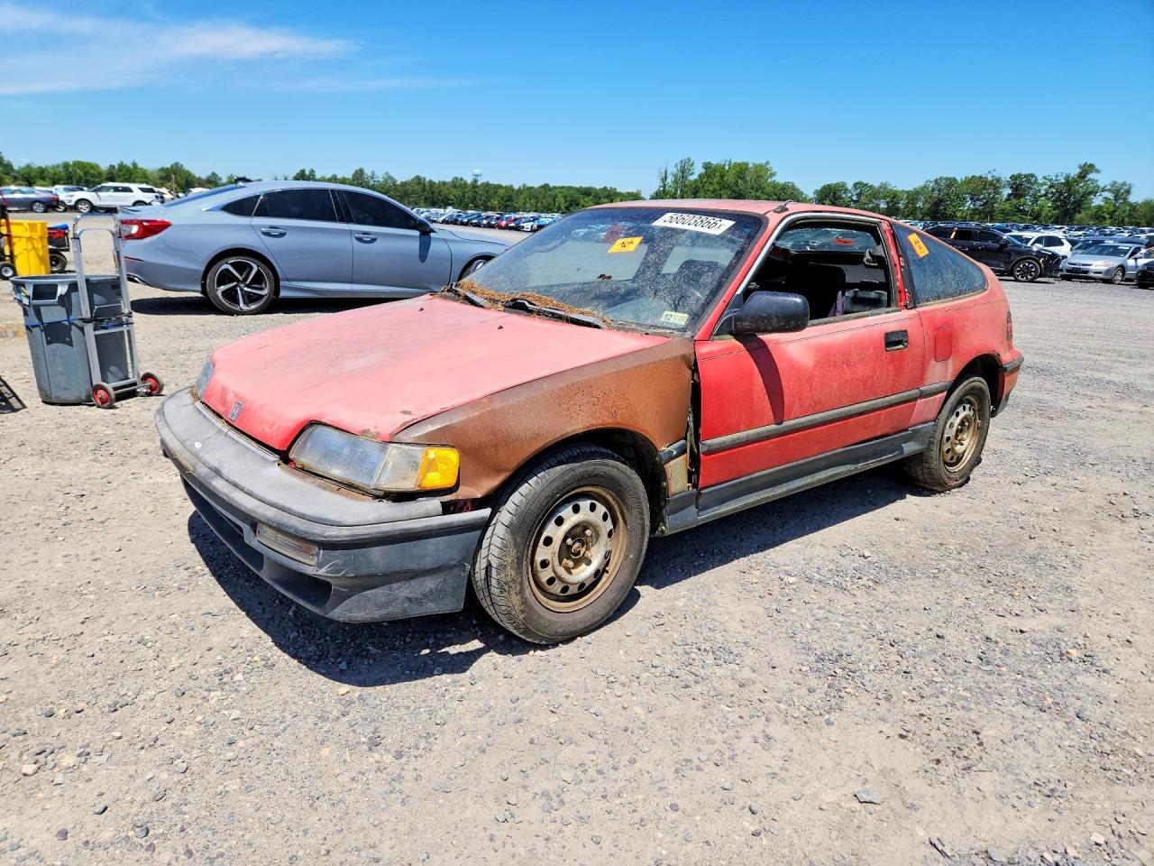 1991 Honda Civic Crx 1.5 Hf Red vin: JHMED8360MS007855