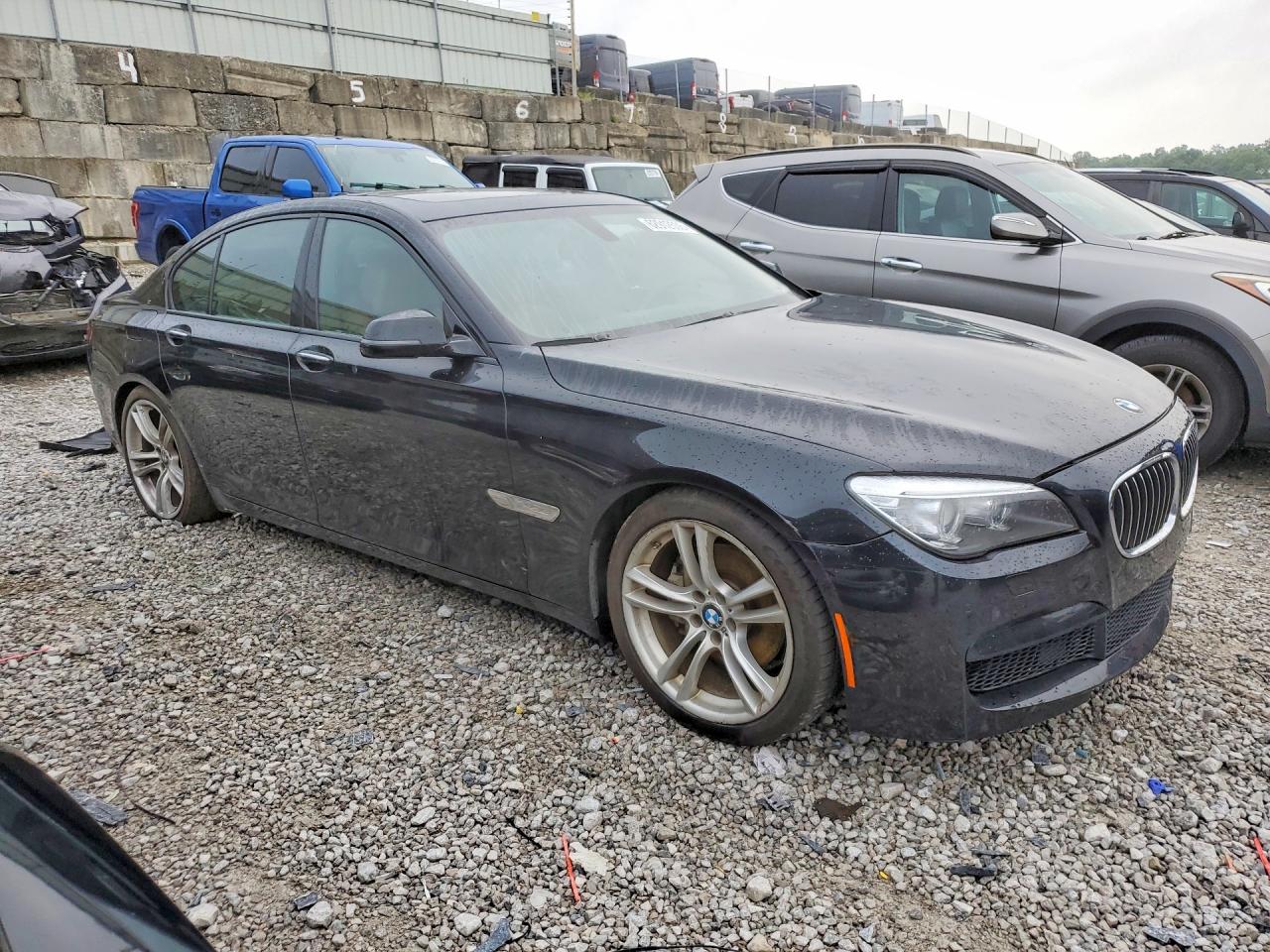 2015 Bmw 740 I Black vin: WBAYA6C50FGK16292