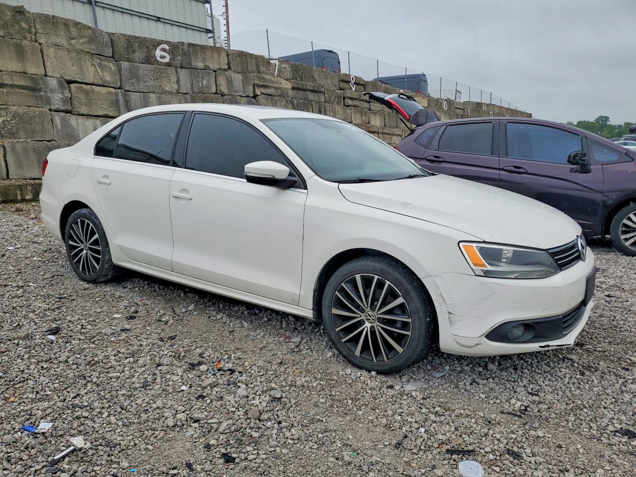 2012 Volkswagen Jetta Sel White vin: 3VWLP7AJ0CM424527