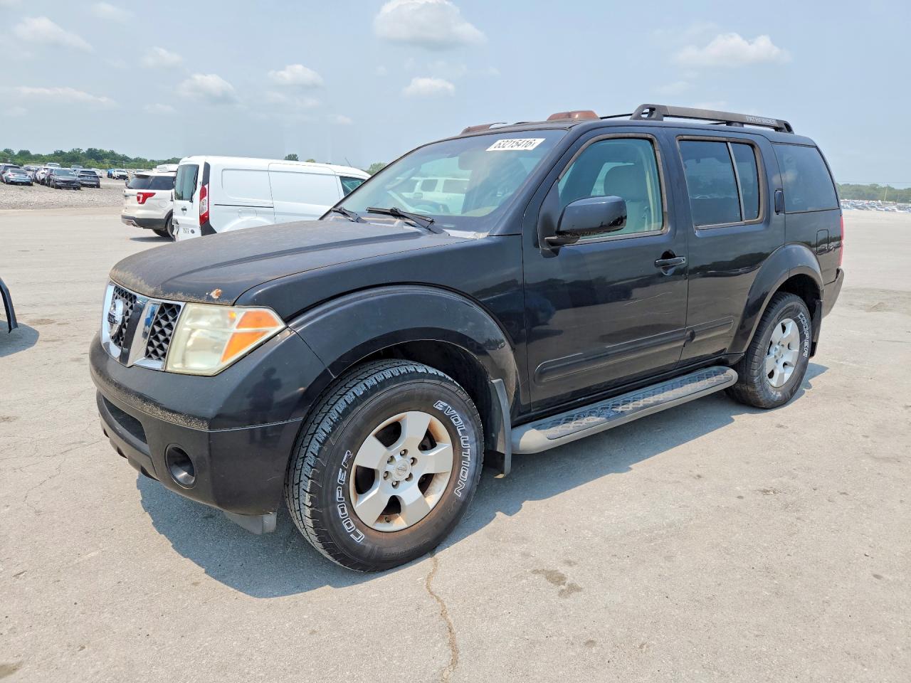 2007 Nissan Pathfinder S Black vin: 5N1AR18UX7C609012